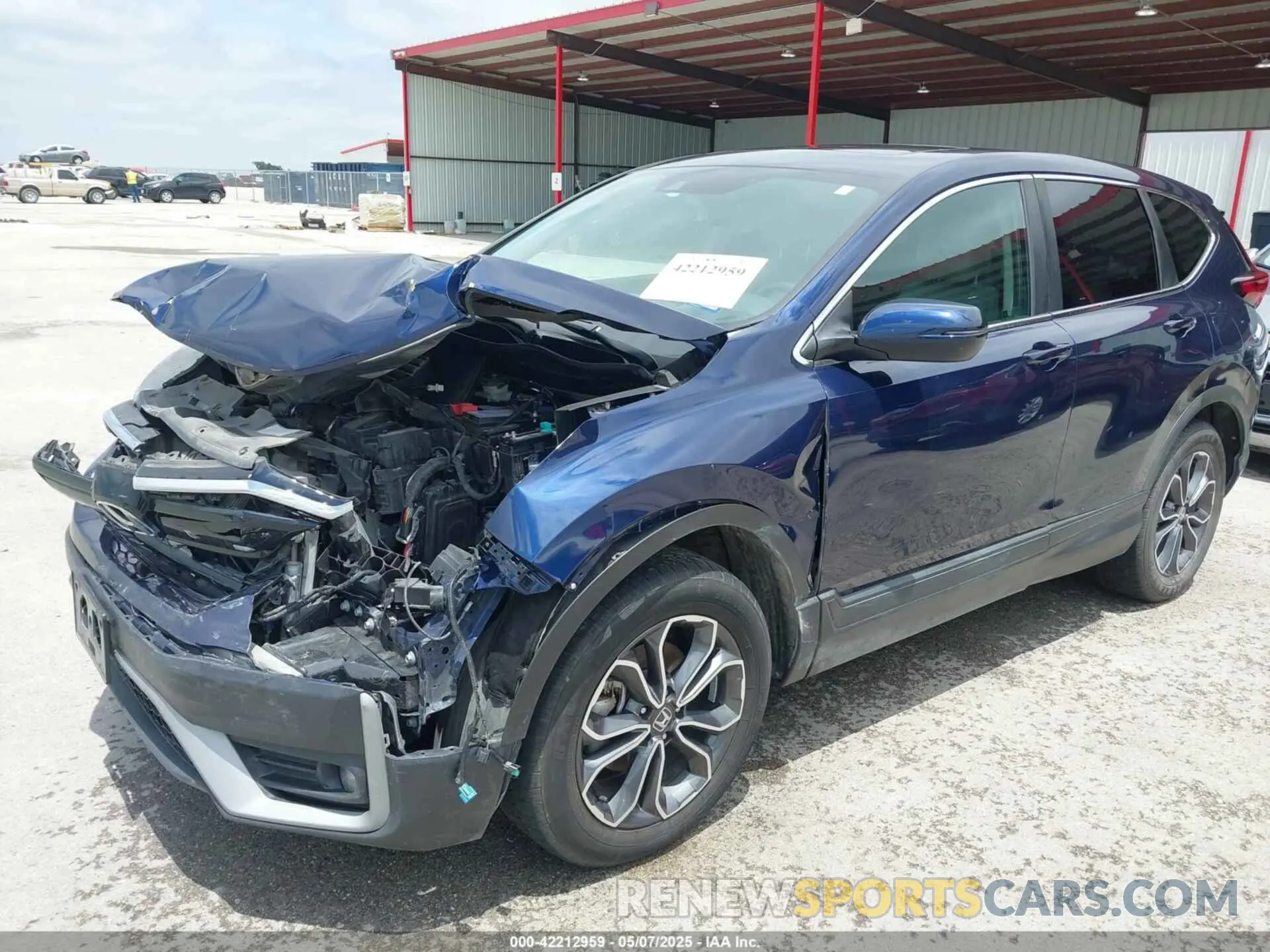 2 fotografías del automóvil dañado 5J6RW2H89LL021955 HONDA CR-V 2020