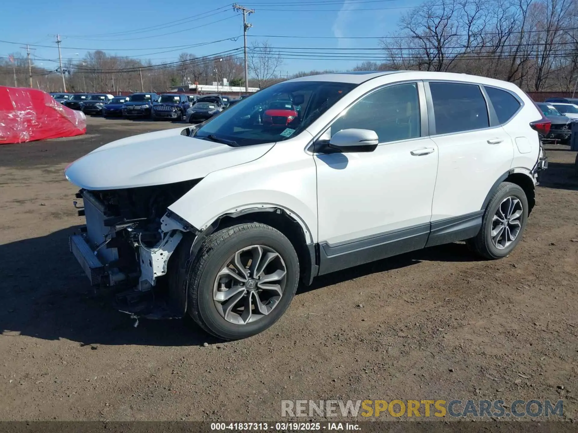 2 fotografías del automóvil dañado 5J6RW2H8XLA019966 HONDA CR-V 2020