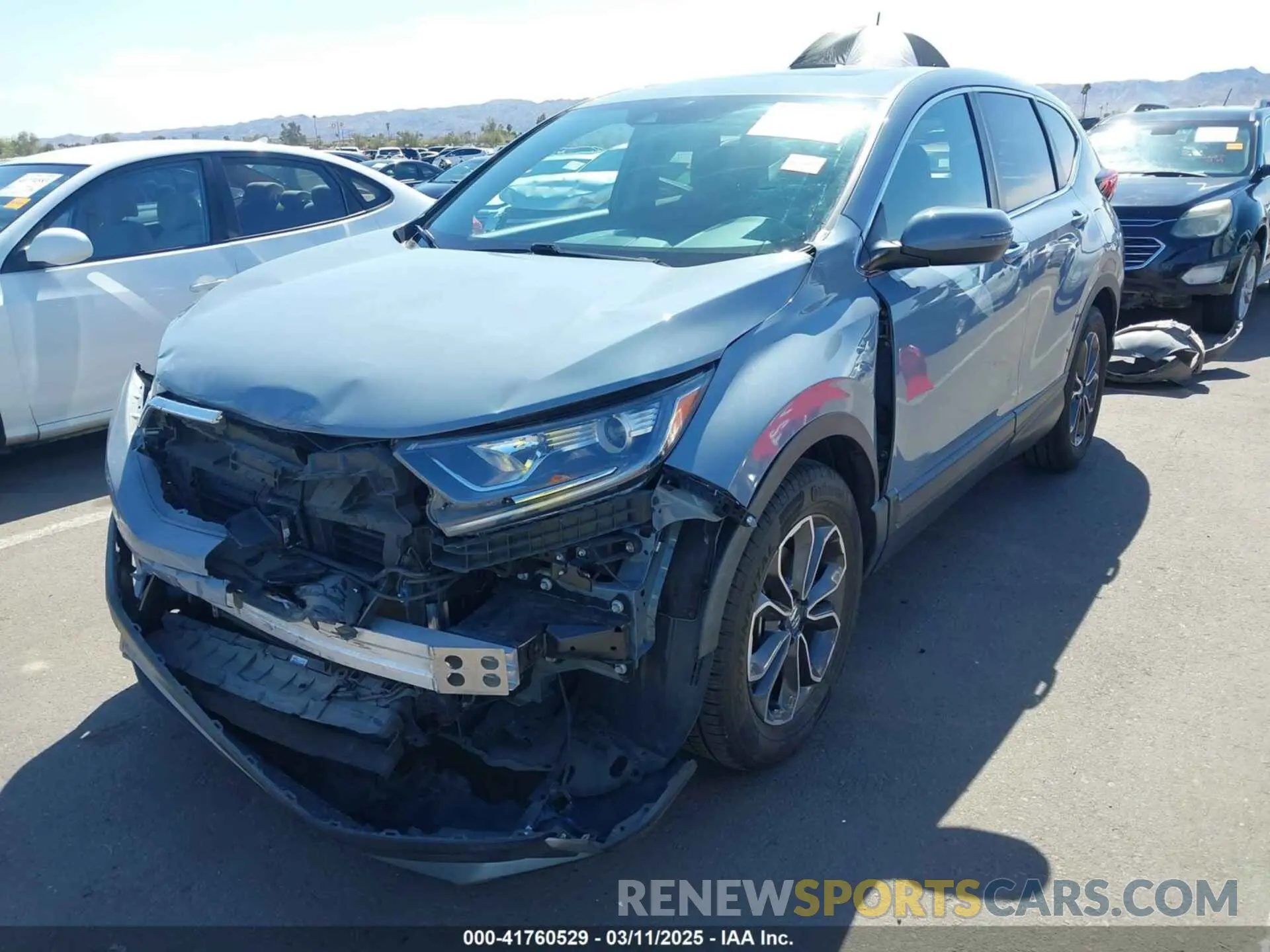 6 fotografías del automóvil dañado 7FARW1H53LE003139 HONDA CR-V 2020