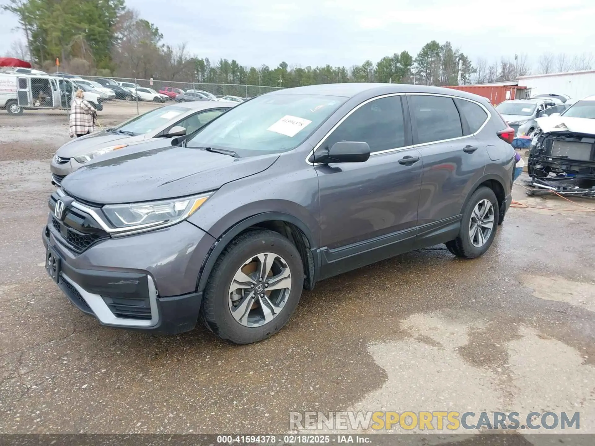 2 fotografías del automóvil dañado 2HKRW1H21MH402605 HONDA CR-V 2021