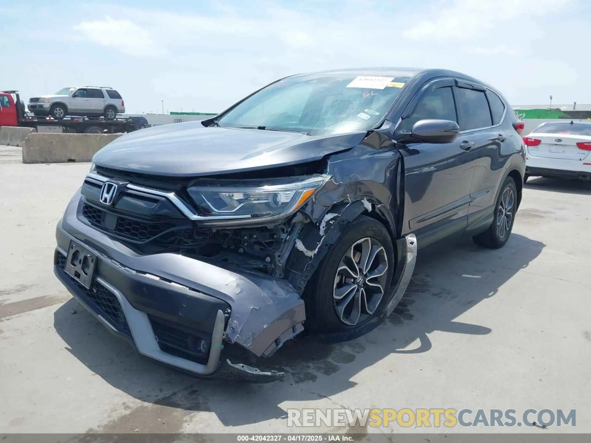 2 fotografías del automóvil dañado 2HKRW1H50MH424797 HONDA CR-V 2021