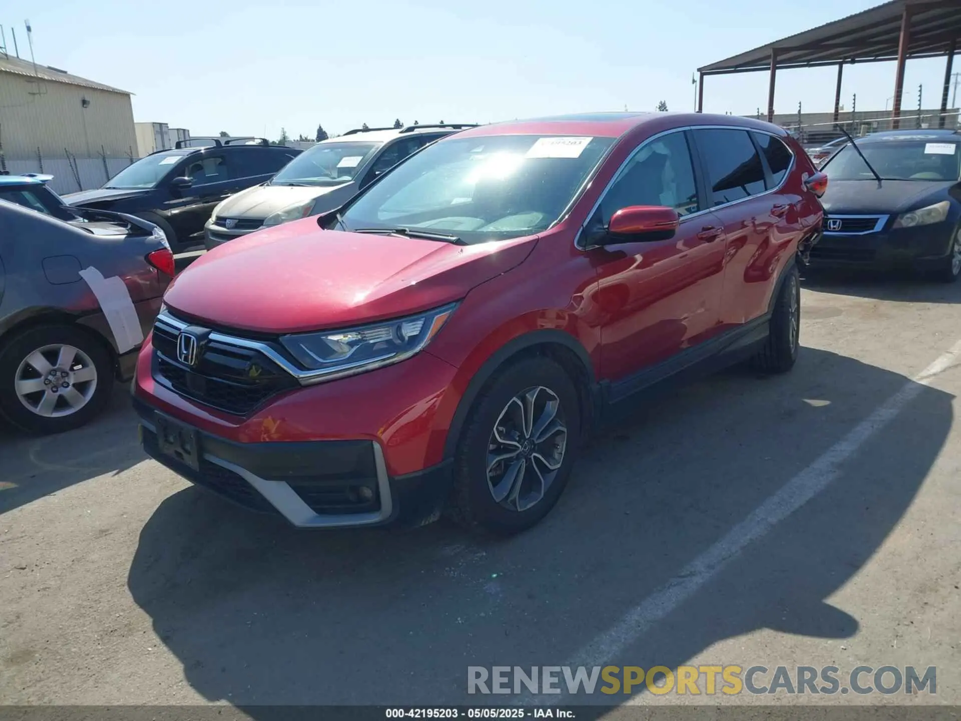 2 fotografías del automóvil dañado 2HKRW1H51MH413274 HONDA CR-V 2021