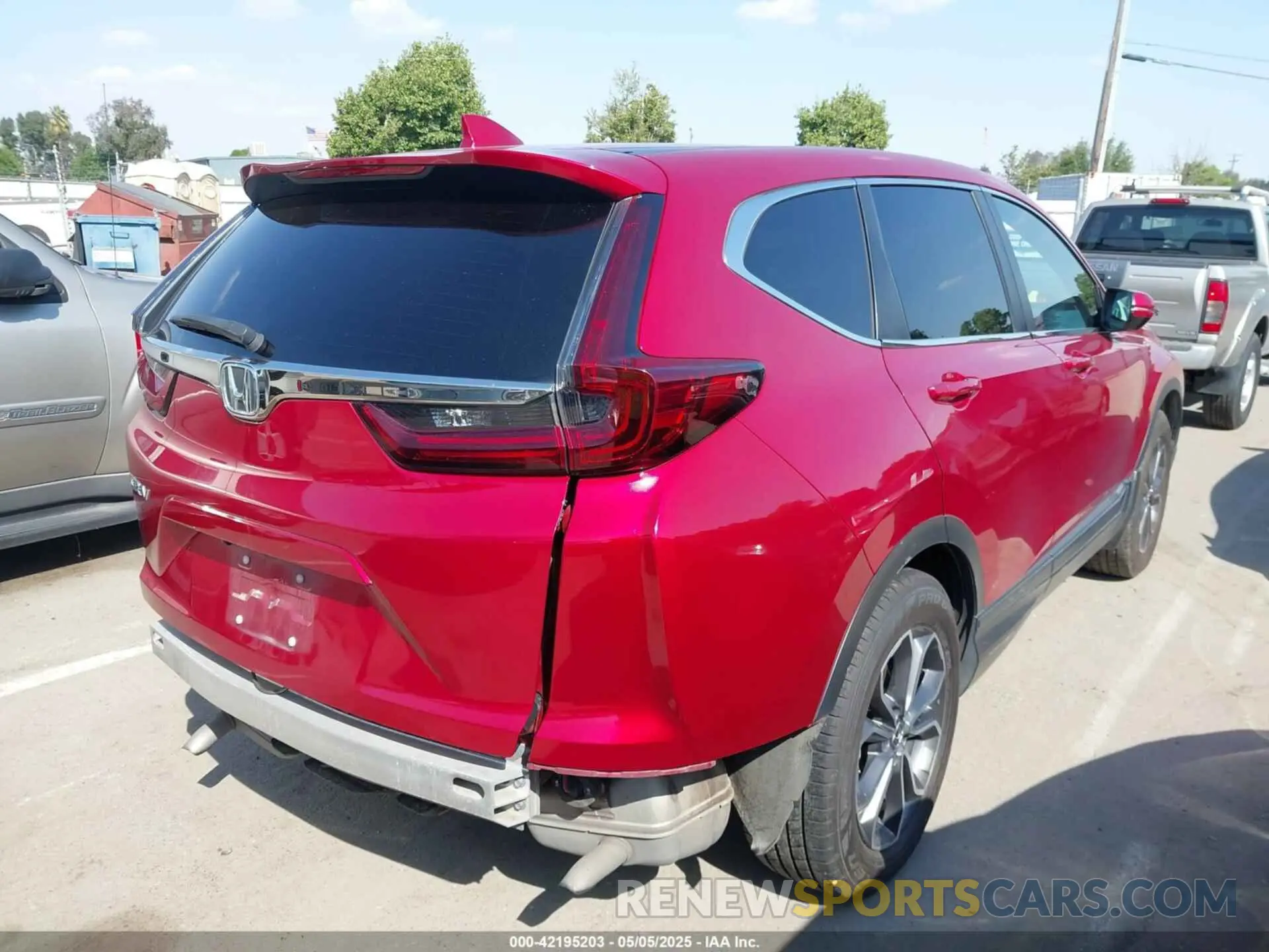 4 fotografías del automóvil dañado 2HKRW1H51MH413274 HONDA CR-V 2021
