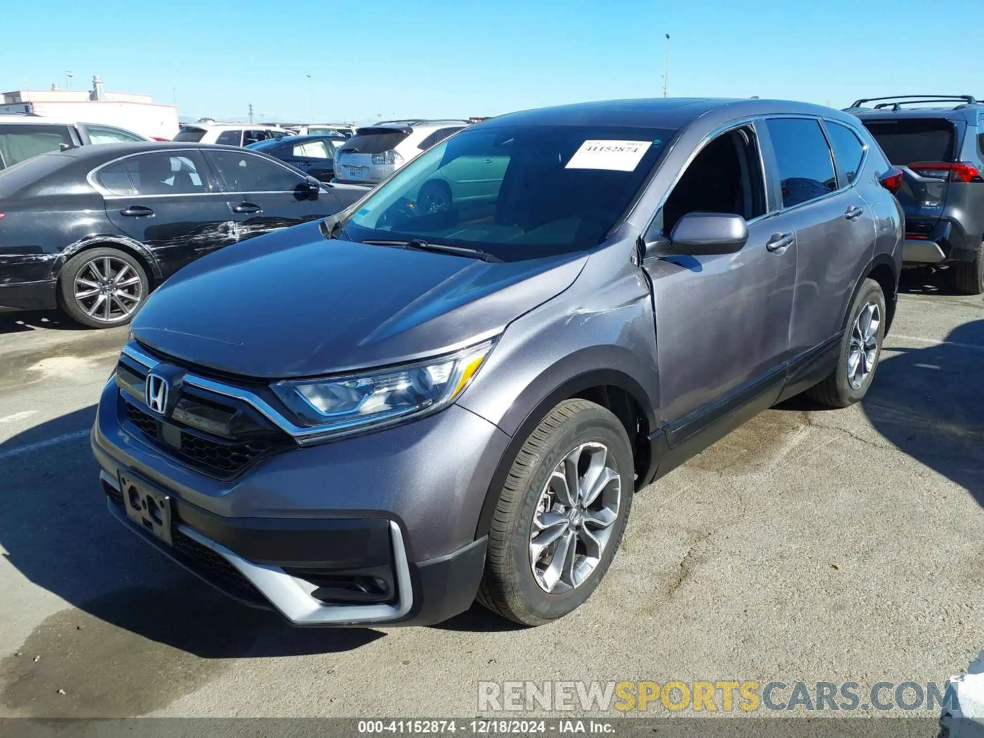 2 fotografías del automóvil dañado 2HKRW1H57MH424926 HONDA CR-V 2021