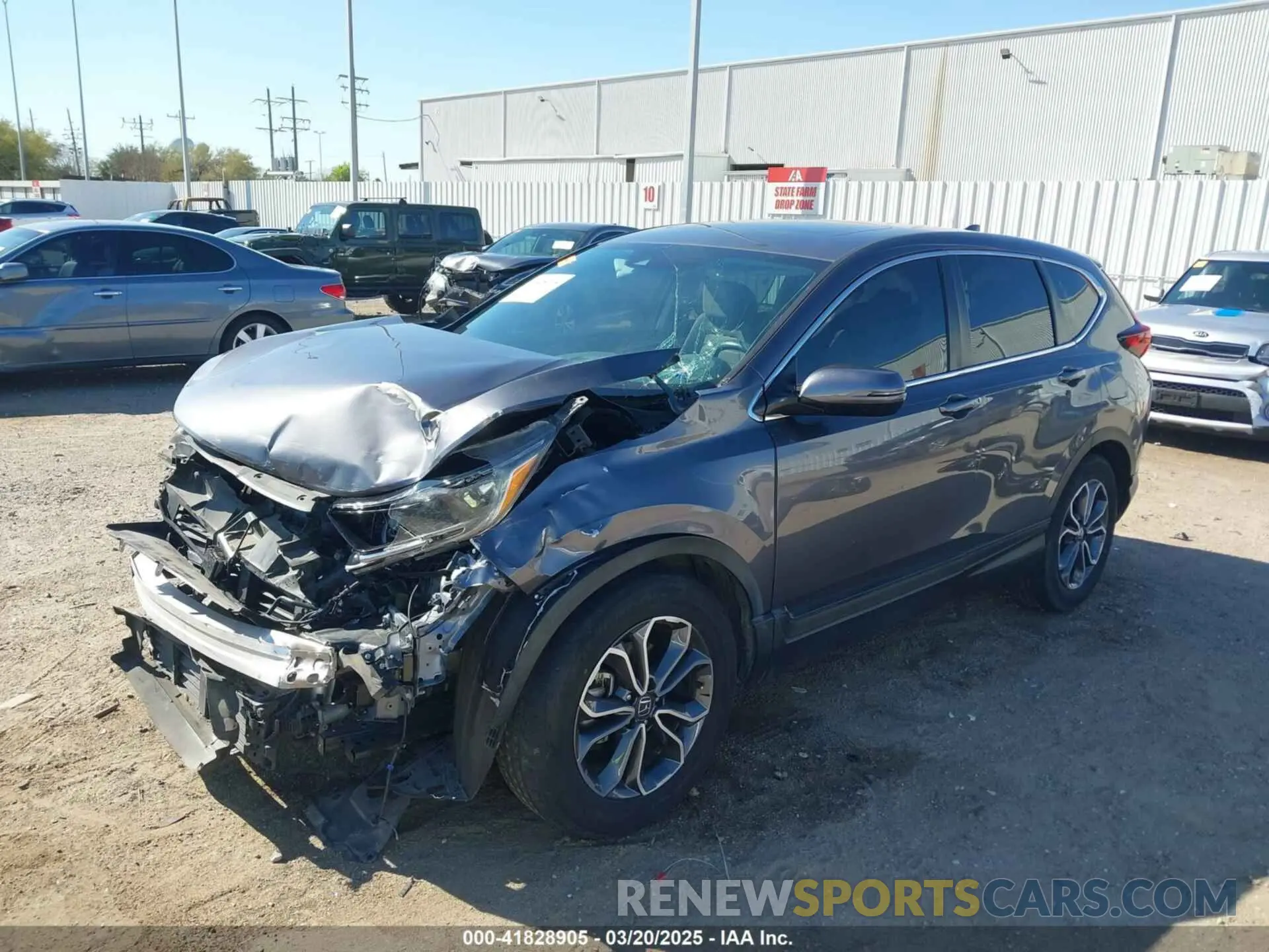 2 fotografías del automóvil dañado 2HKRW1H59MH422787 HONDA CR-V 2021
