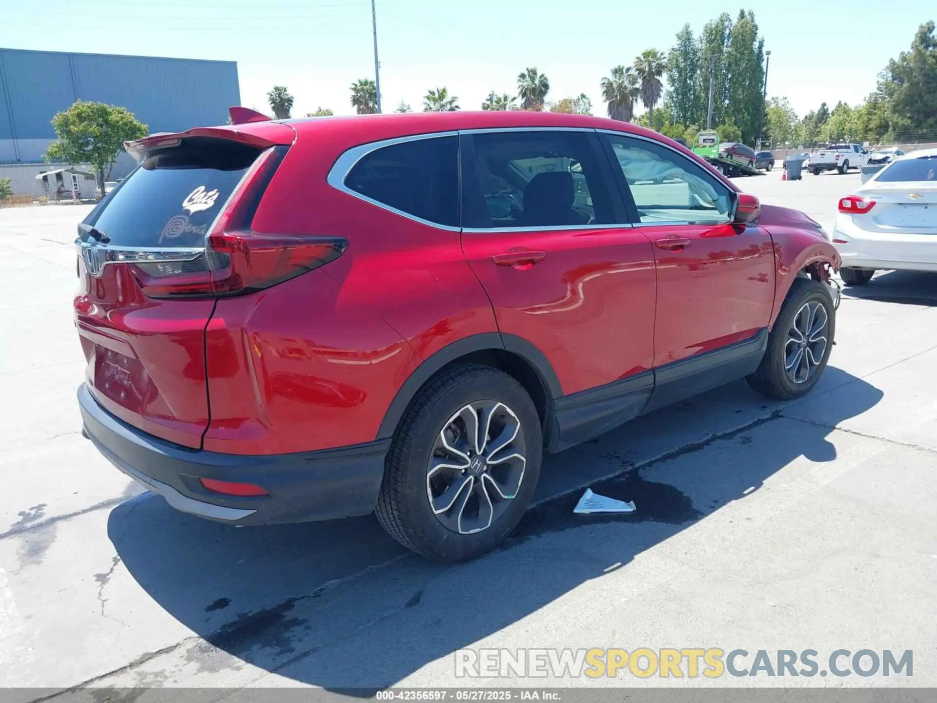 4 fotografías del automóvil dañado 2HKRW1H82MH421586 HONDA CR-V 2021