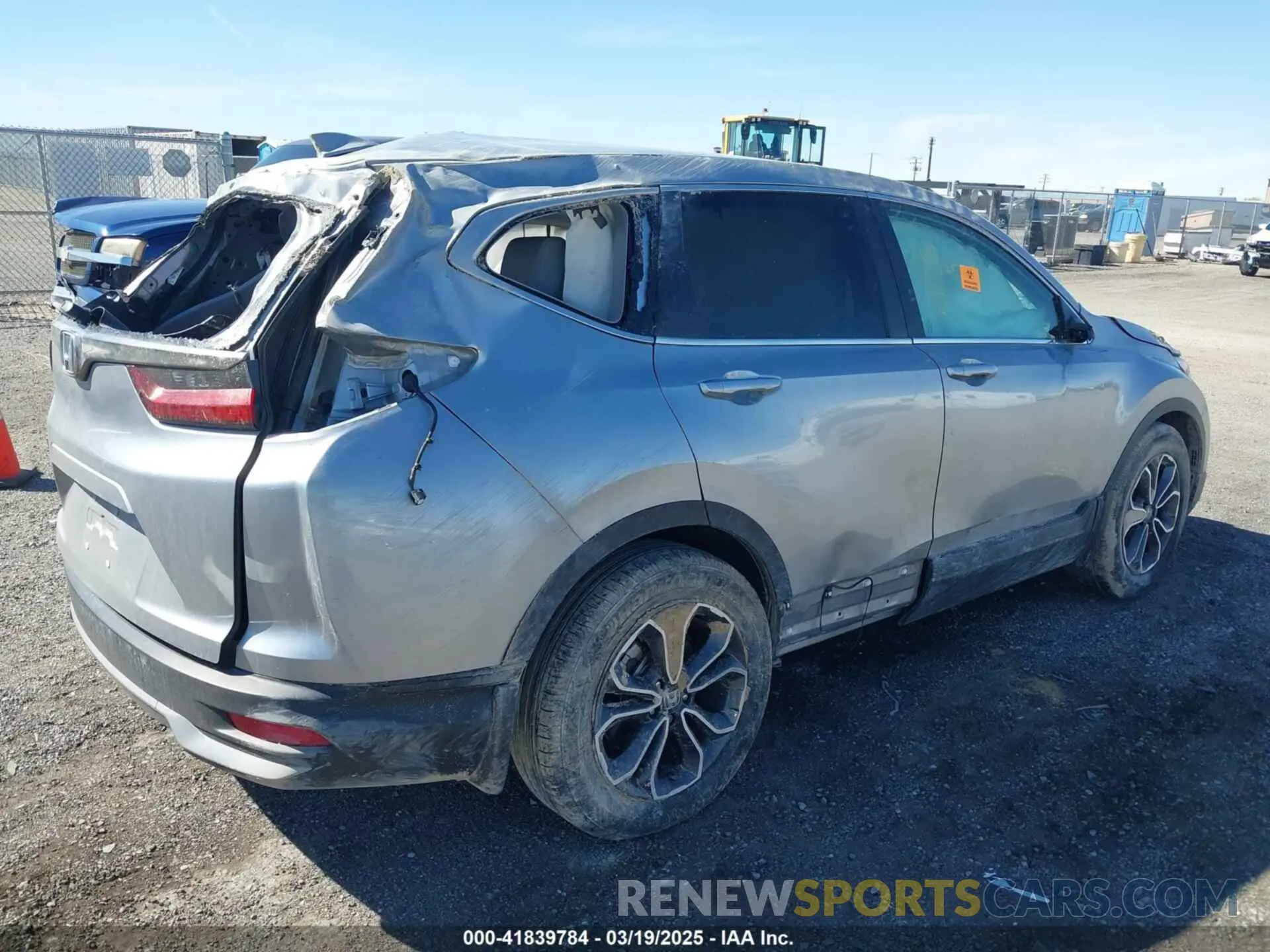 4 fotografías del automóvil dañado 2HKRW1H88MH408437 HONDA CR-V 2021