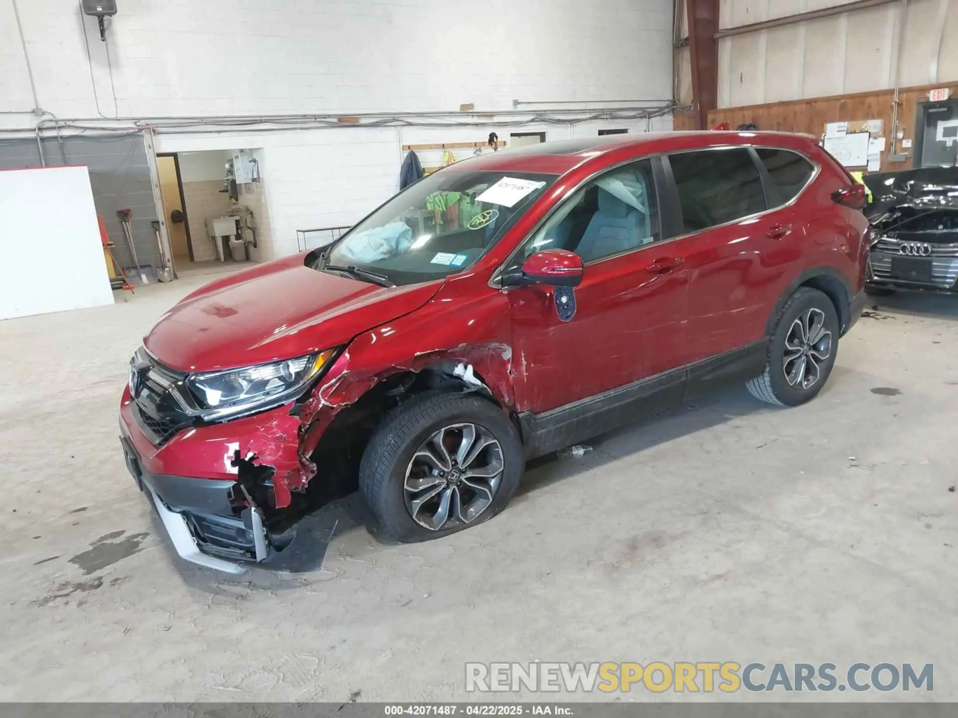 2 fotografías del automóvil dañado 2HKRW2H53MH621761 HONDA CR-V 2021