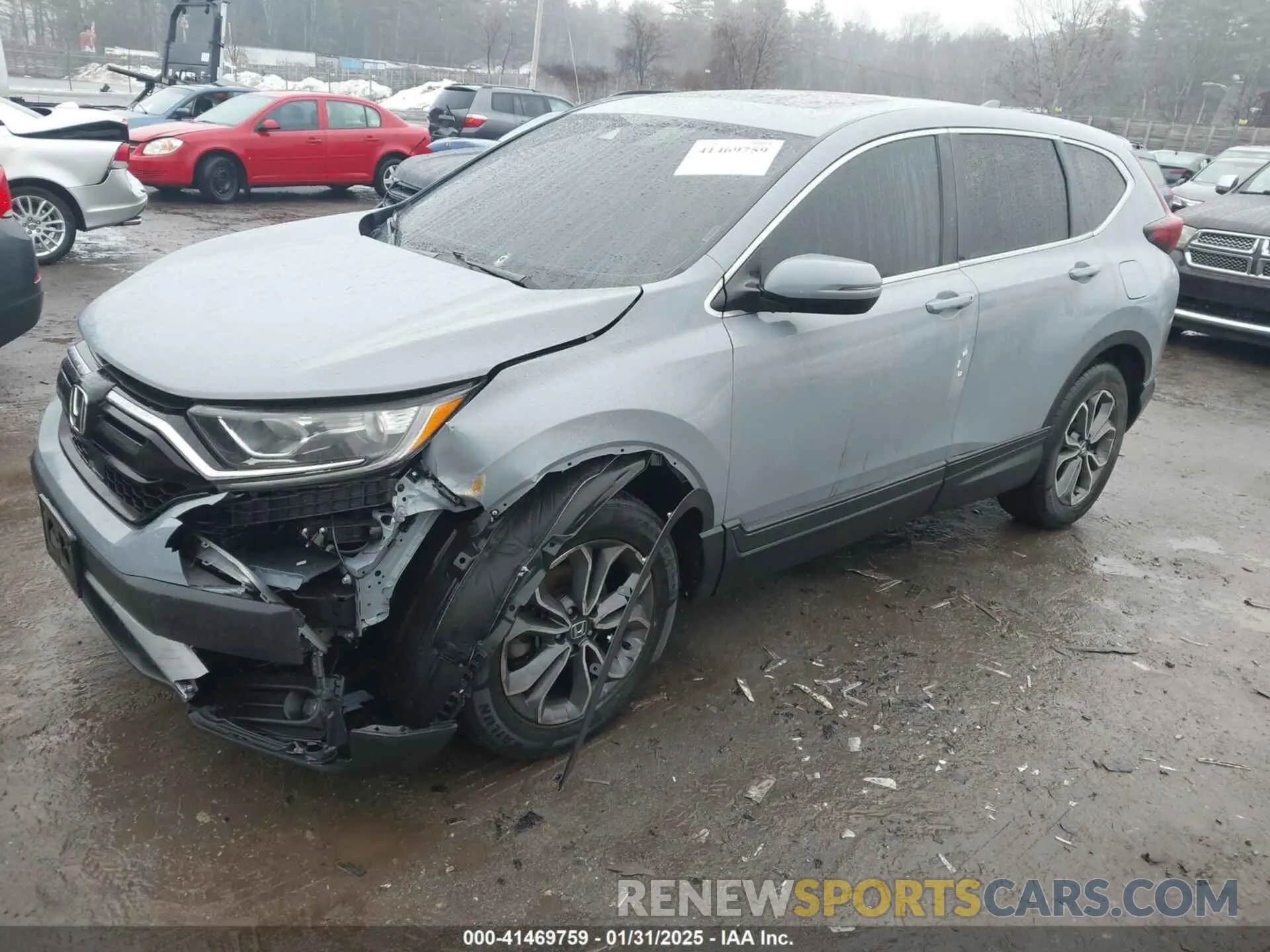 2 fotografías del automóvil dañado 2HKRW2H54MH607156 HONDA CR-V 2021