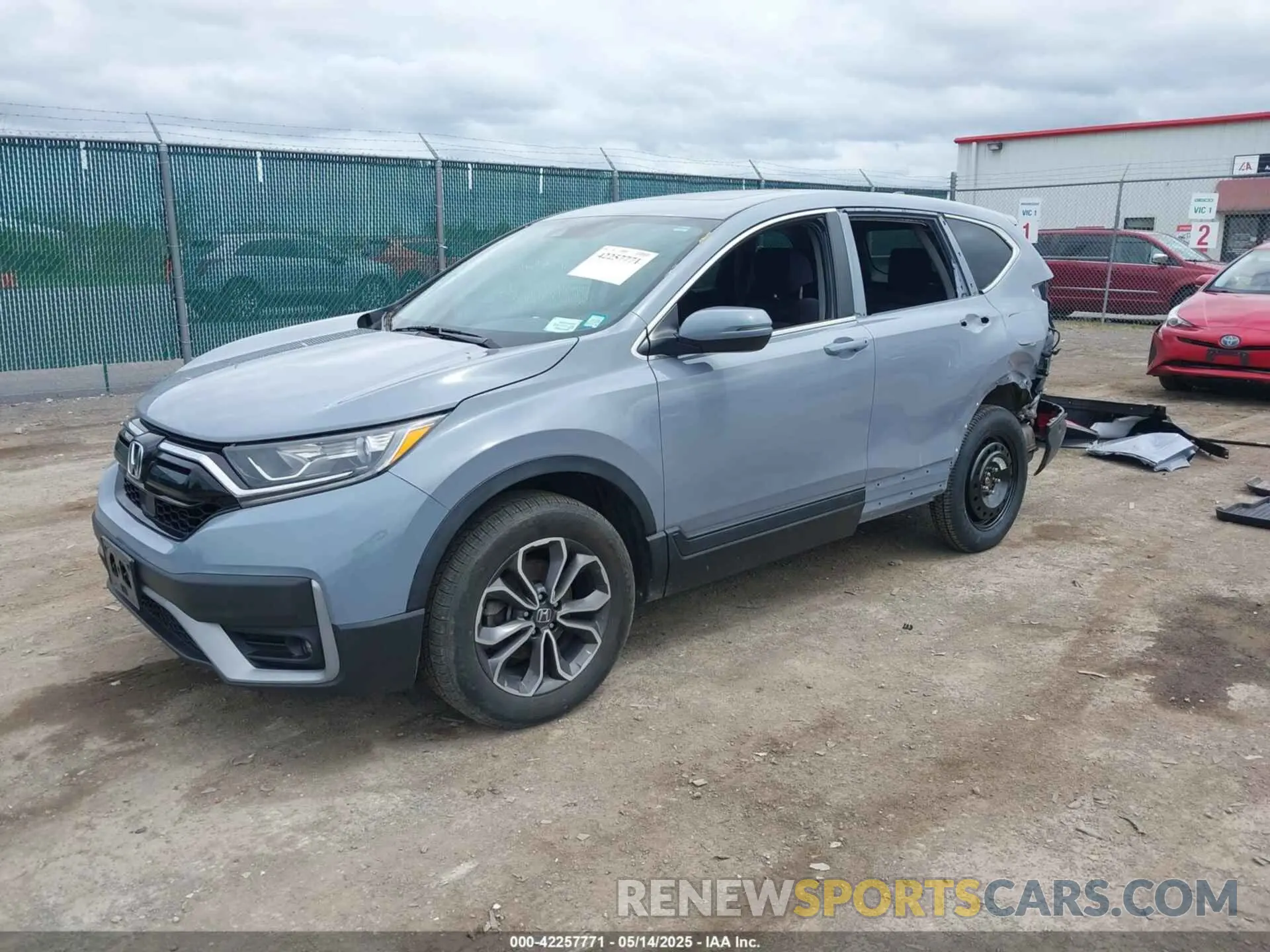 2 fotografías del automóvil dañado 2HKRW2H55MH628744 HONDA CR-V 2021