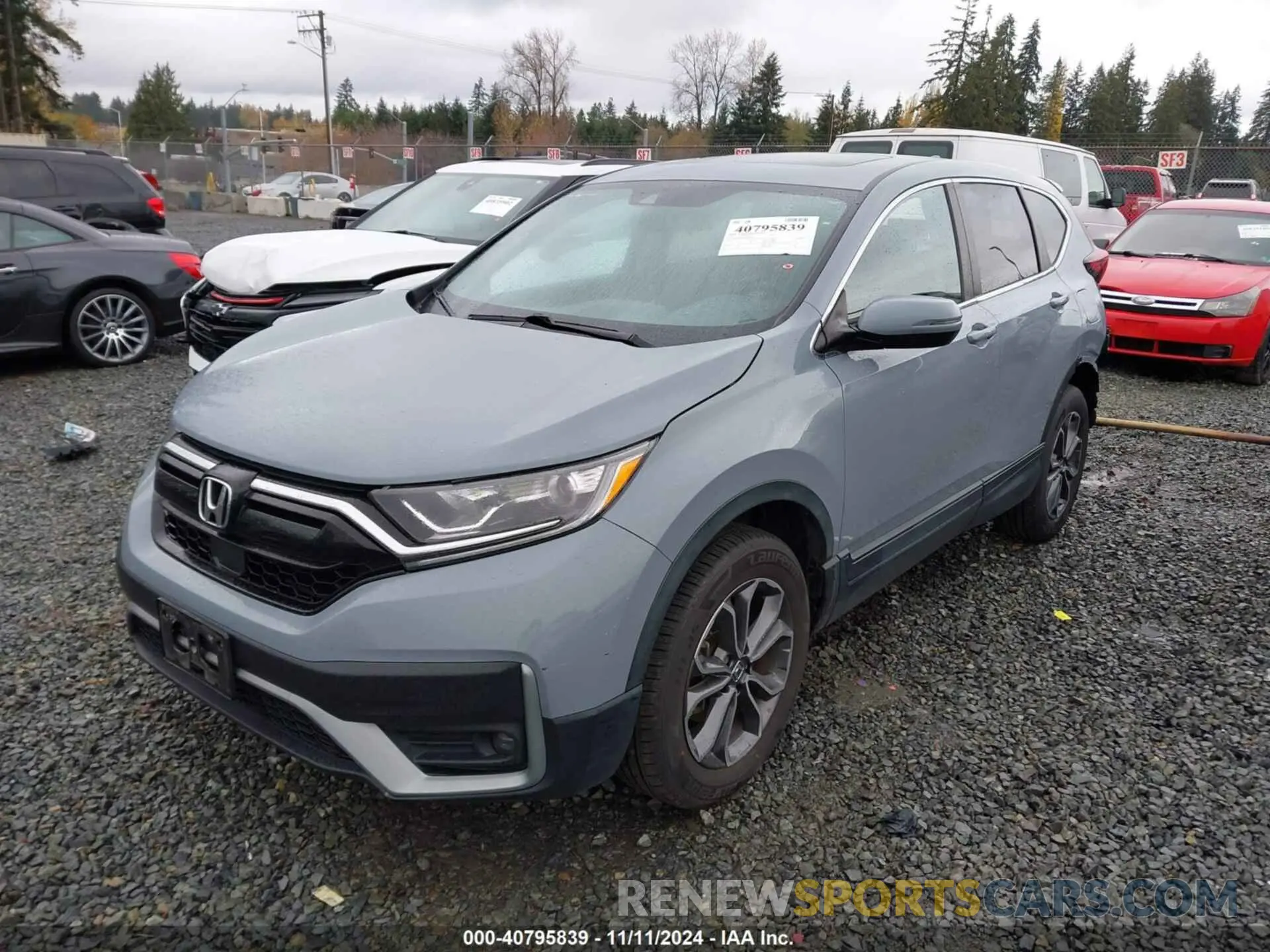 2 fotografías del automóvil dañado 2HKRW2H56MH641938 HONDA CR-V 2021