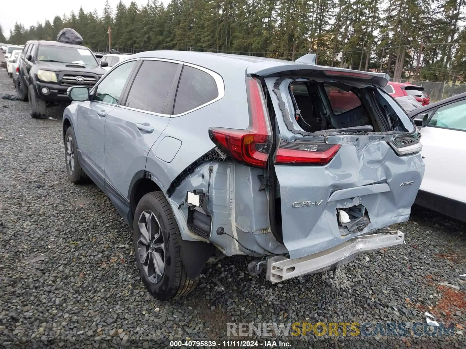 3 fotografías del automóvil dañado 2HKRW2H56MH641938 HONDA CR-V 2021