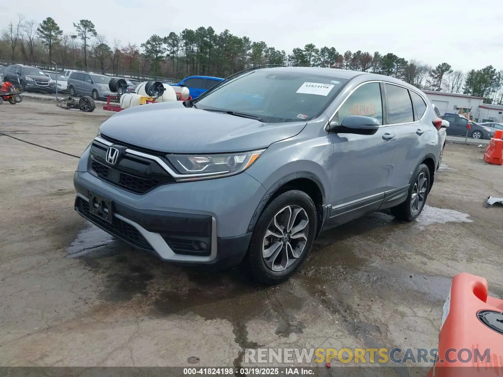 2 fotografías del automóvil dañado 2HKRW2H57MH618300 HONDA CR-V 2021