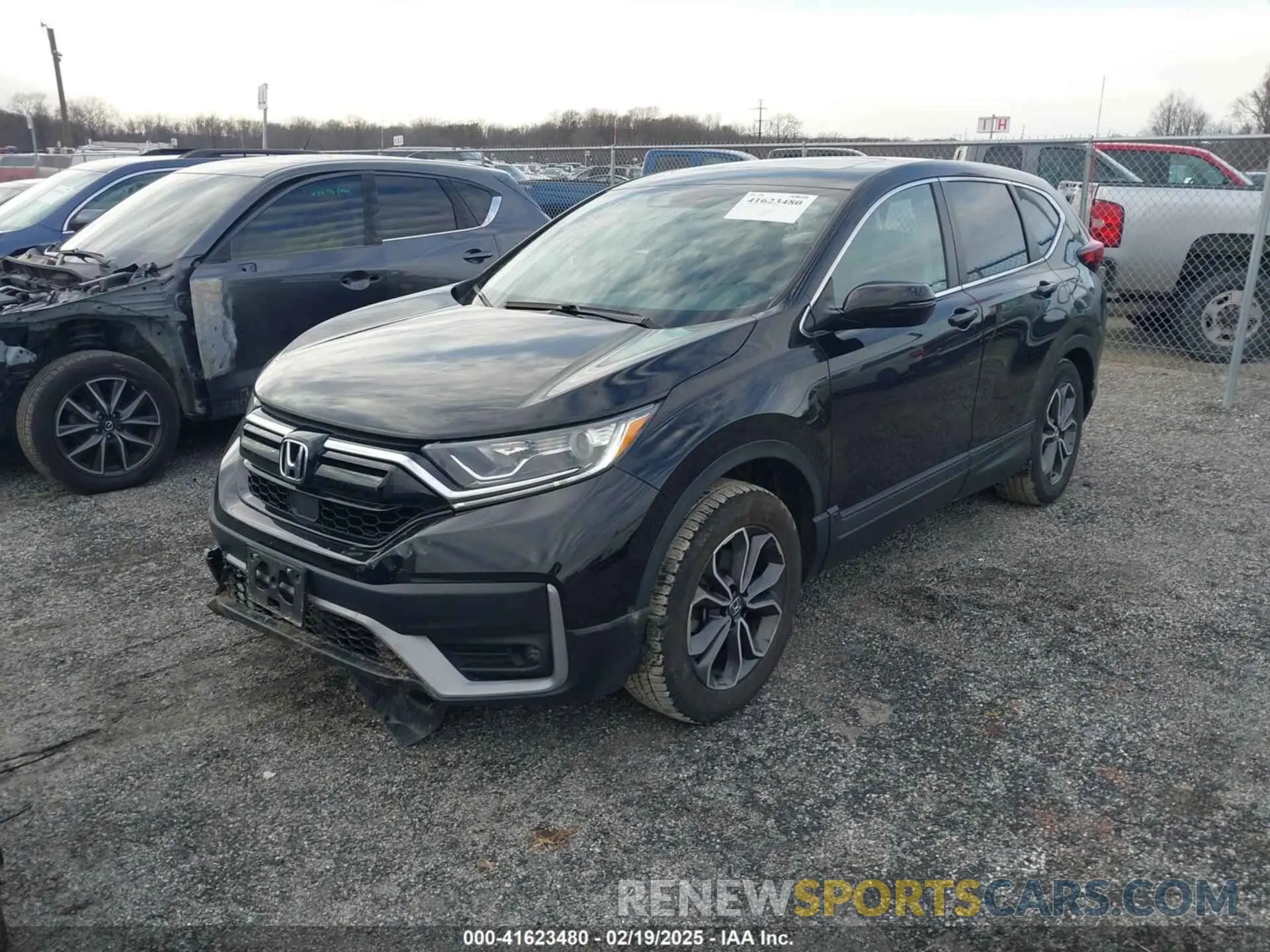 2 fotografías del automóvil dañado 2HKRW2H57MH657842 HONDA CR-V 2021