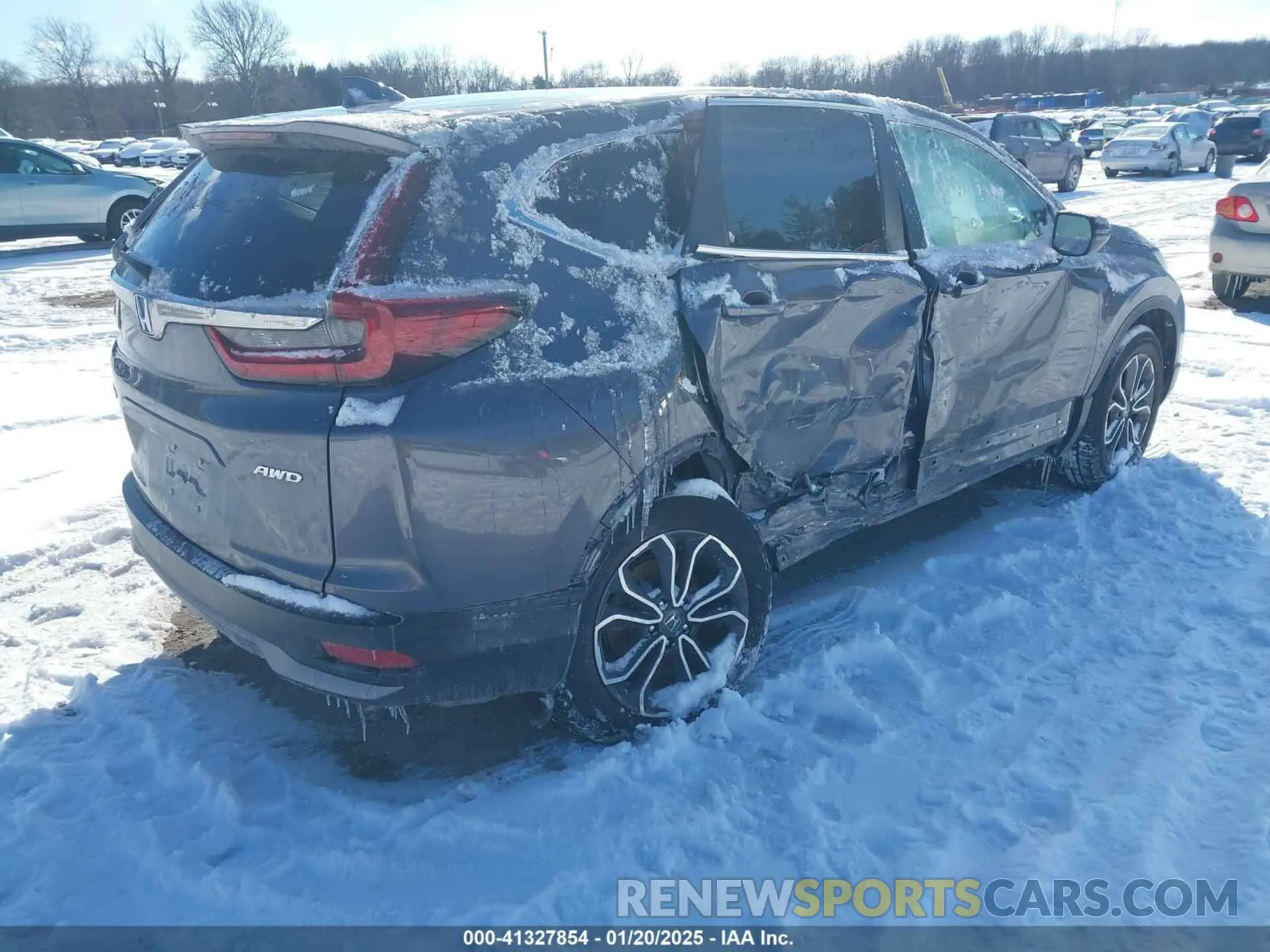 4 fotografías del automóvil dañado 2HKRW2H59MH683889 HONDA CR-V 2021