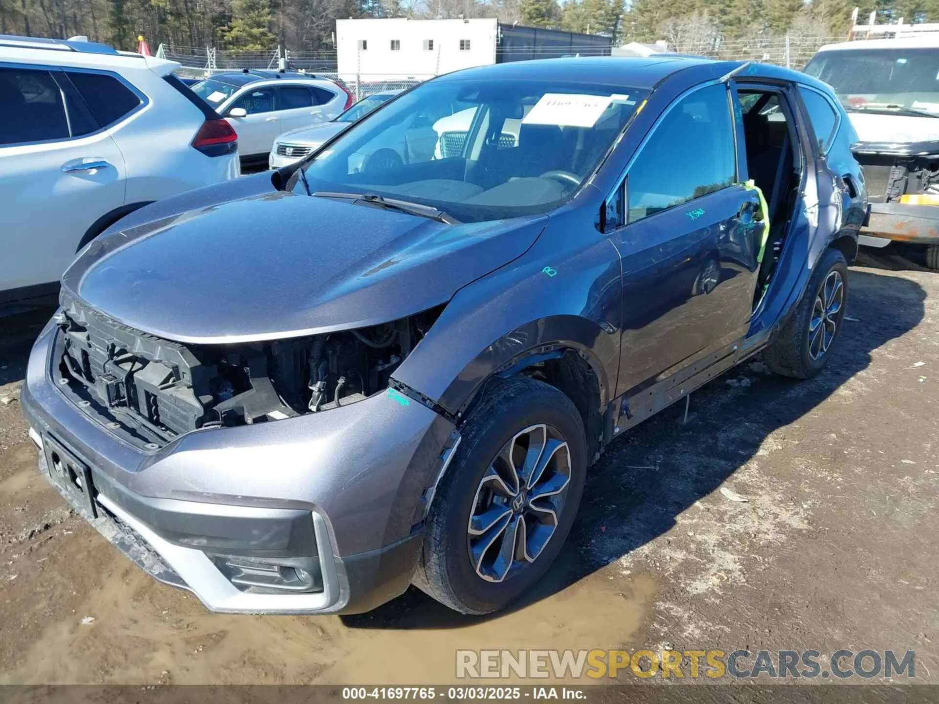2 fotografías del automóvil dañado 2HKRW2H5XMH602950 HONDA CR-V 2021