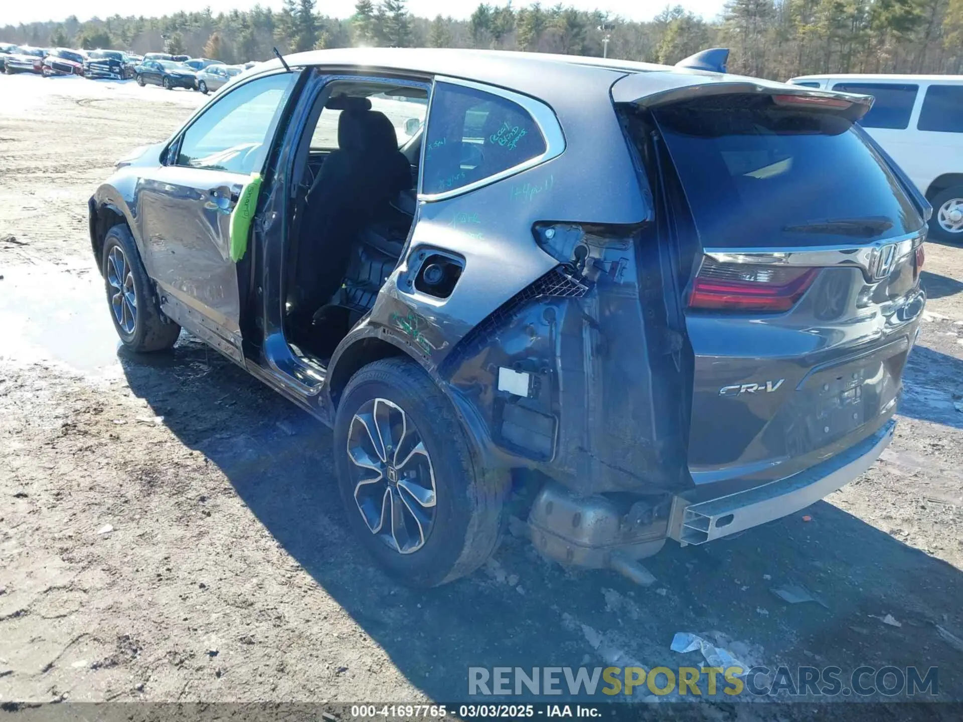 3 fotografías del automóvil dañado 2HKRW2H5XMH602950 HONDA CR-V 2021