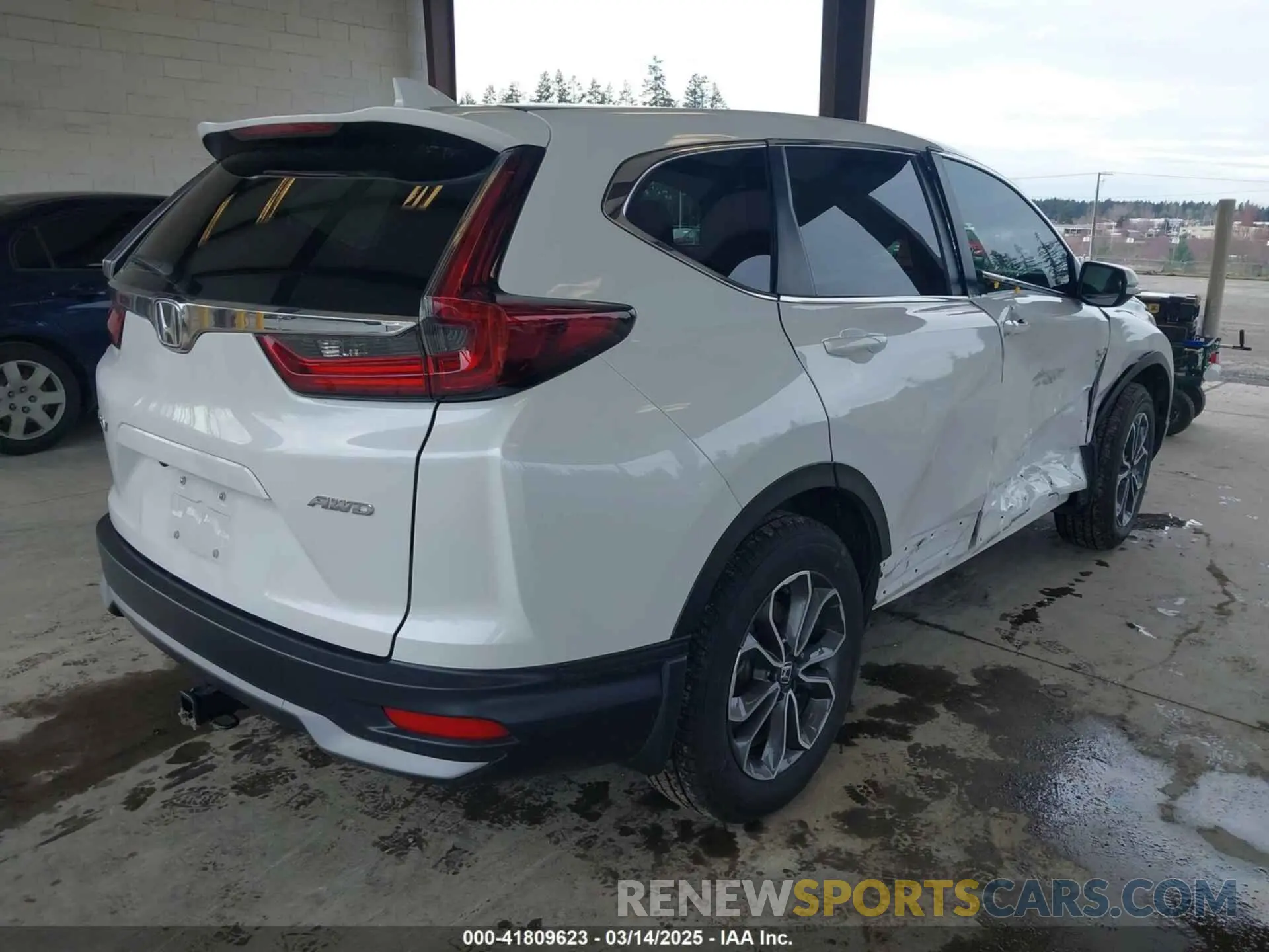4 fotografías del automóvil dañado 2HKRW2H5XMH650917 HONDA CR-V 2021
