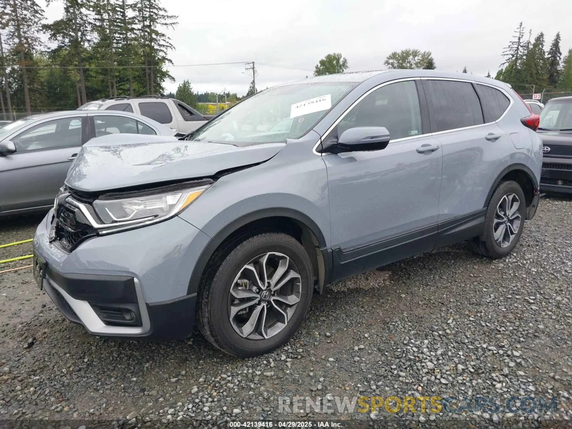 2 fotografías del automóvil dañado 2HKRW2H81MH646331 HONDA CR-V 2021