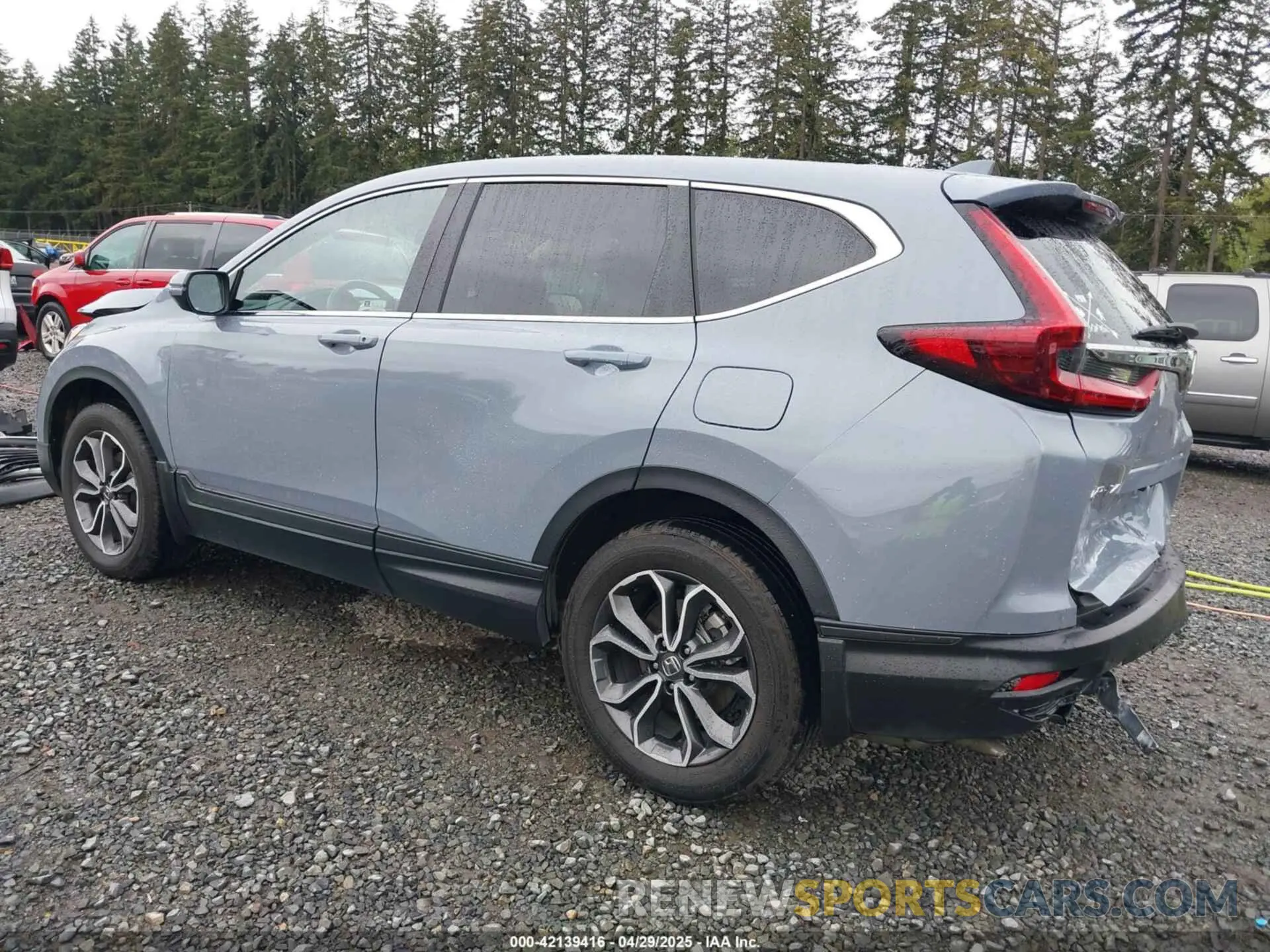 3 fotografías del automóvil dañado 2HKRW2H81MH646331 HONDA CR-V 2021