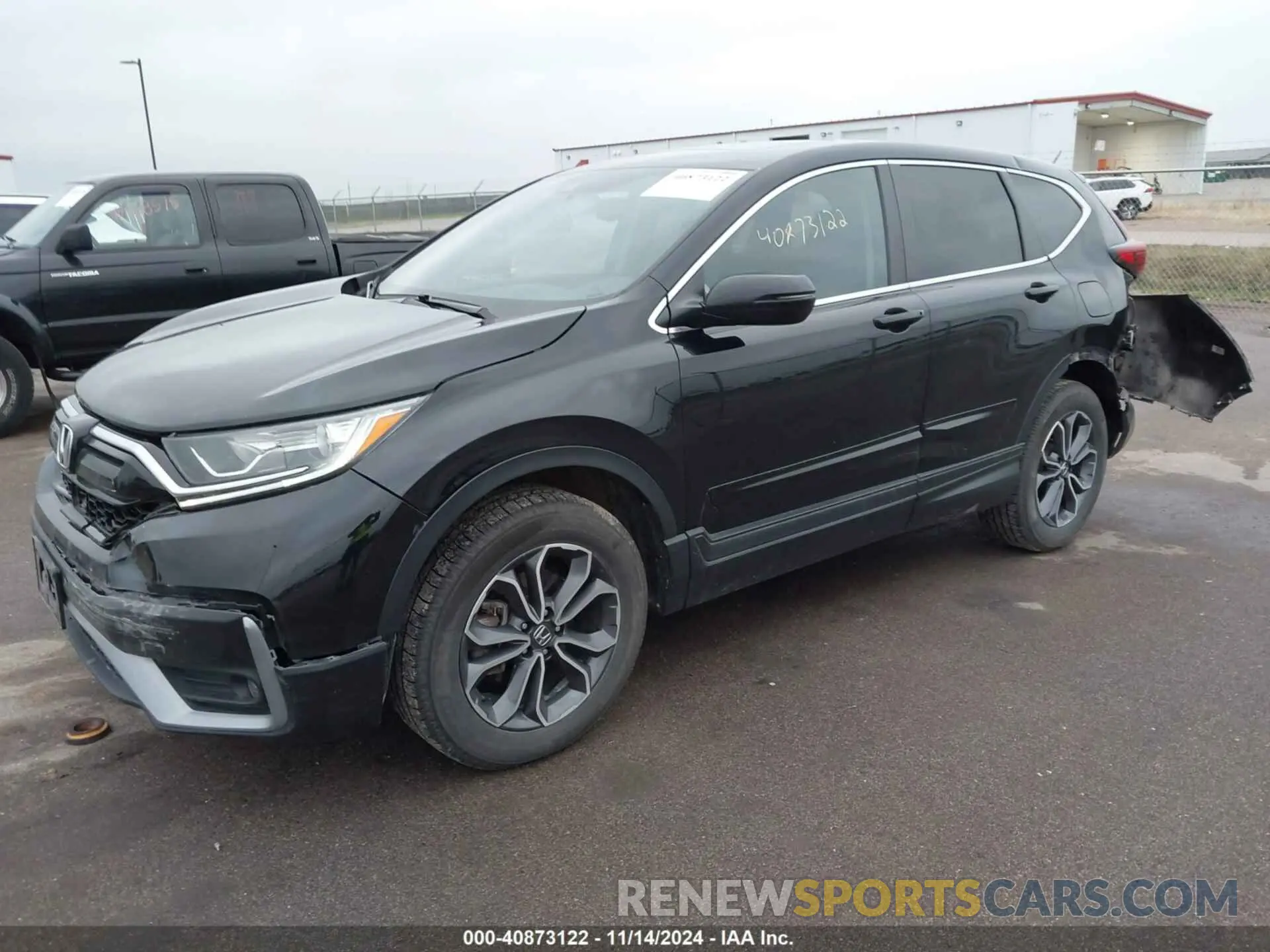 2 fotografías del automóvil dañado 2HKRW2H83MH616652 HONDA CR-V 2021