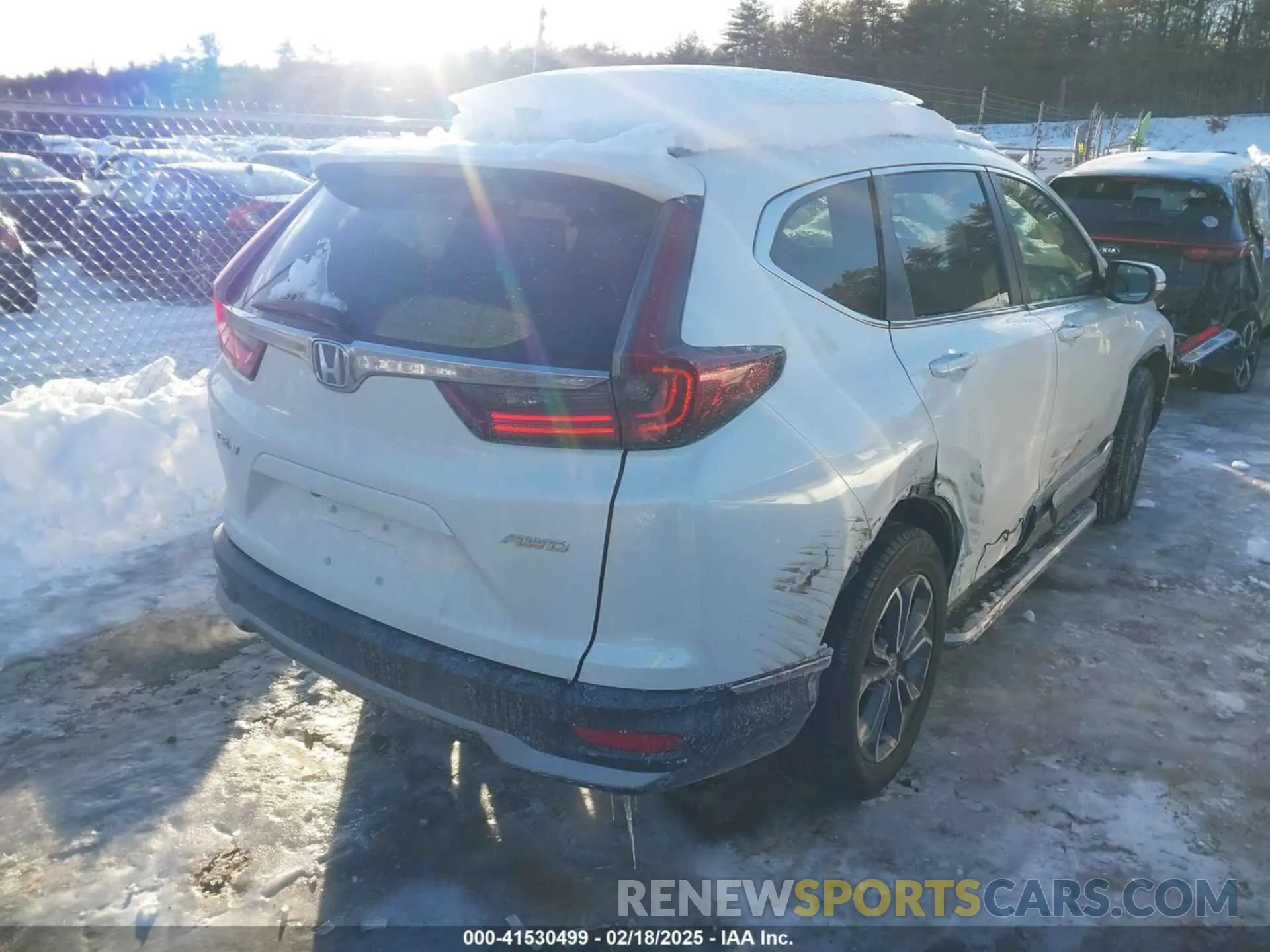 4 fotografías del automóvil dañado 2HKRW2H83MH634505 HONDA CR-V 2021