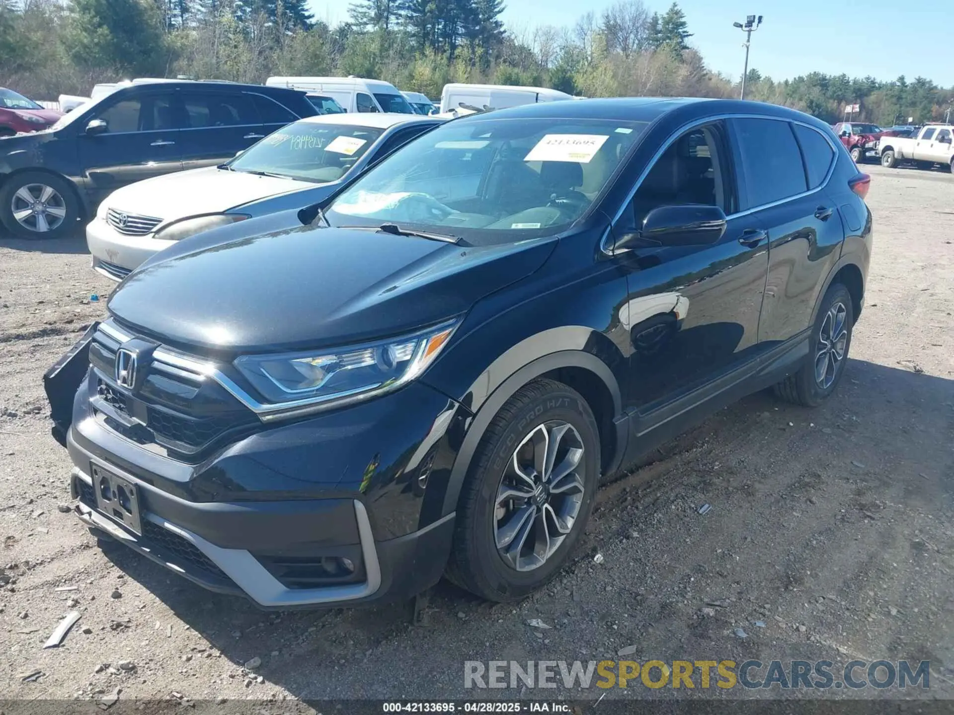 2 fotografías del automóvil dañado 2HKRW2H84MH623206 HONDA CR-V 2021