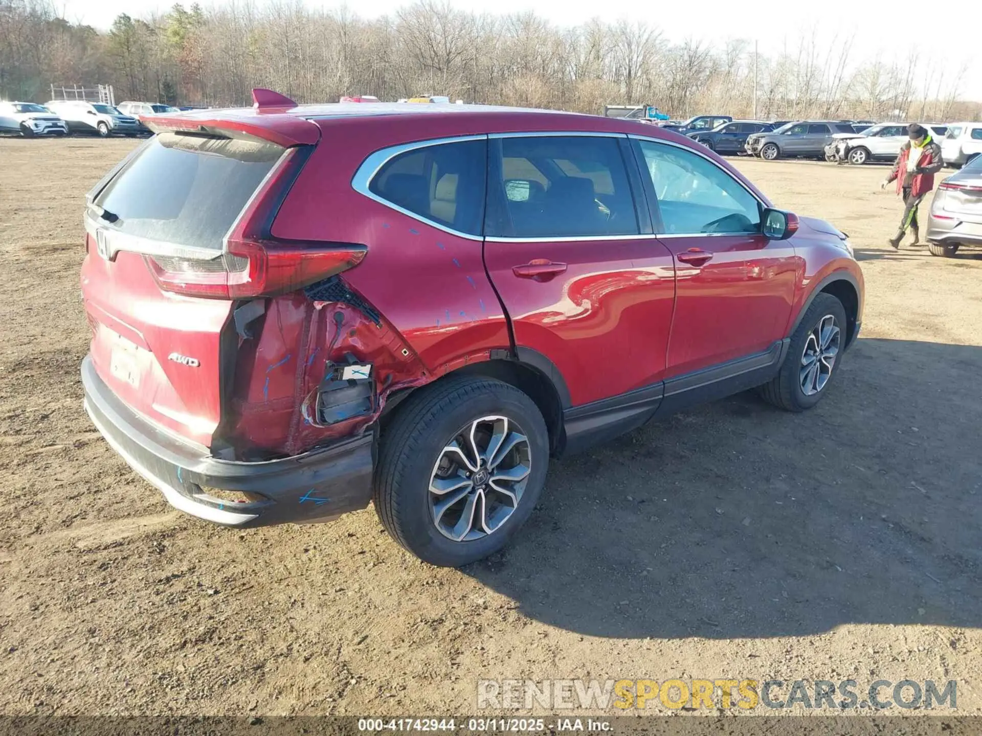 4 fotografías del automóvil dañado 2HKRW2H89MH615585 HONDA CR-V 2021