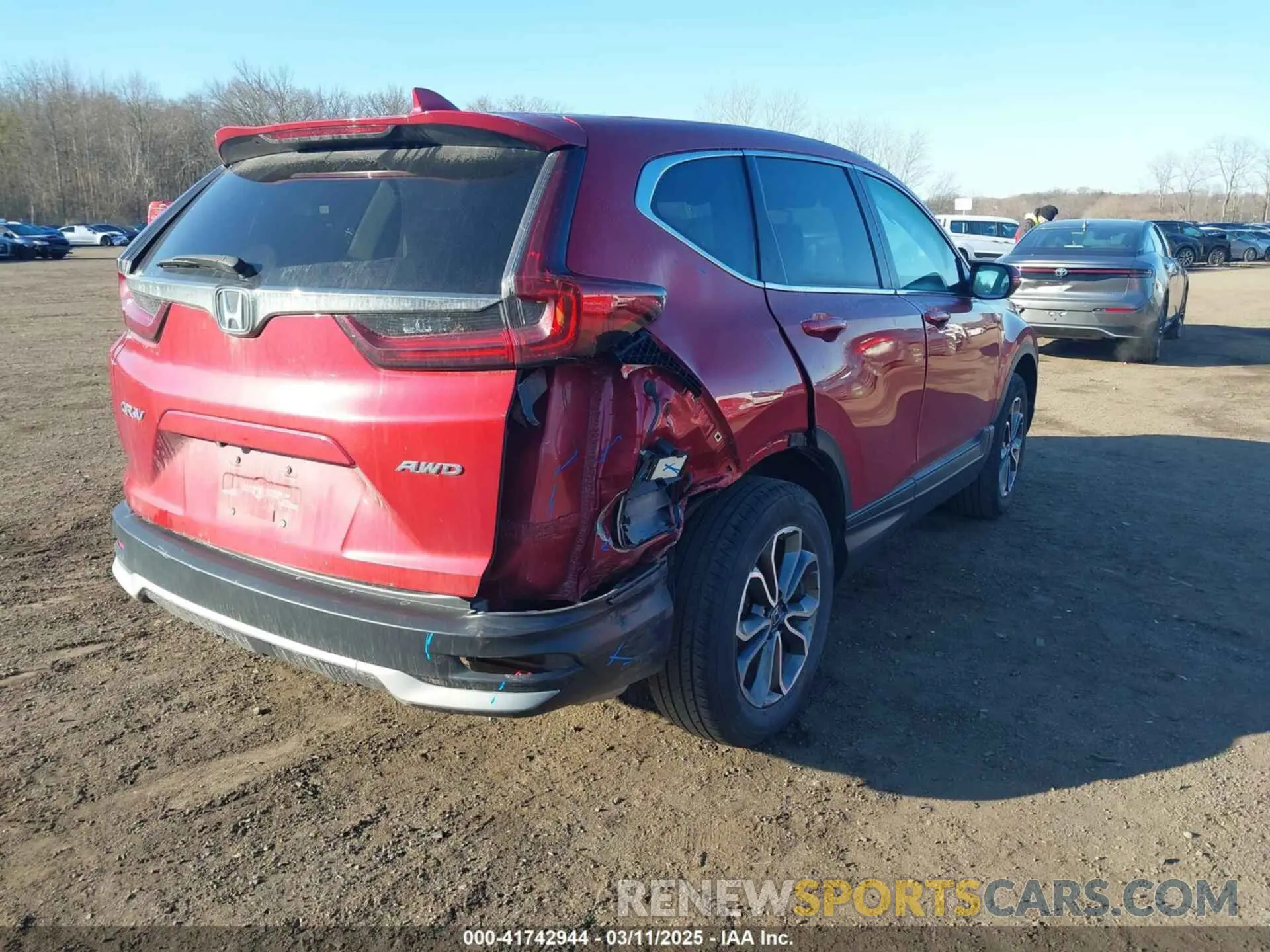 6 fotografías del automóvil dañado 2HKRW2H89MH615585 HONDA CR-V 2021