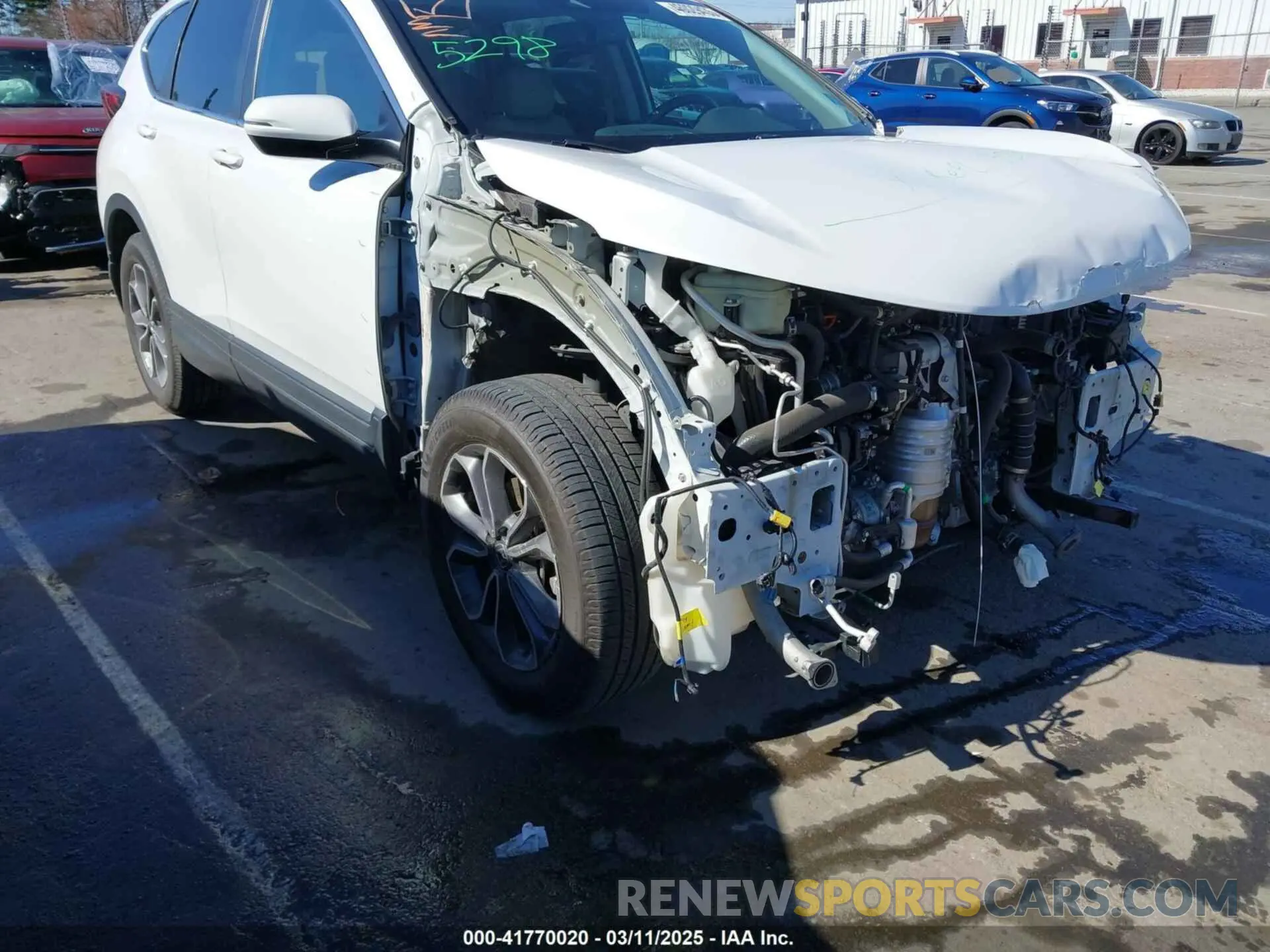 12 fotografías del automóvil dañado 2HKRW2H8XMH612534 HONDA CR-V 2021