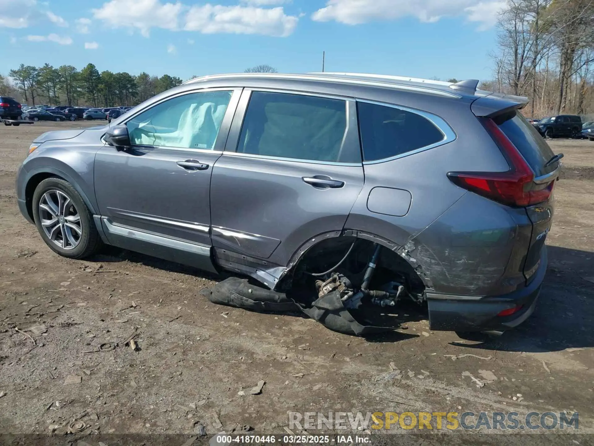 3 fotografías del automóvil dañado 2HKRW2H9XMH645901 HONDA CR-V 2021