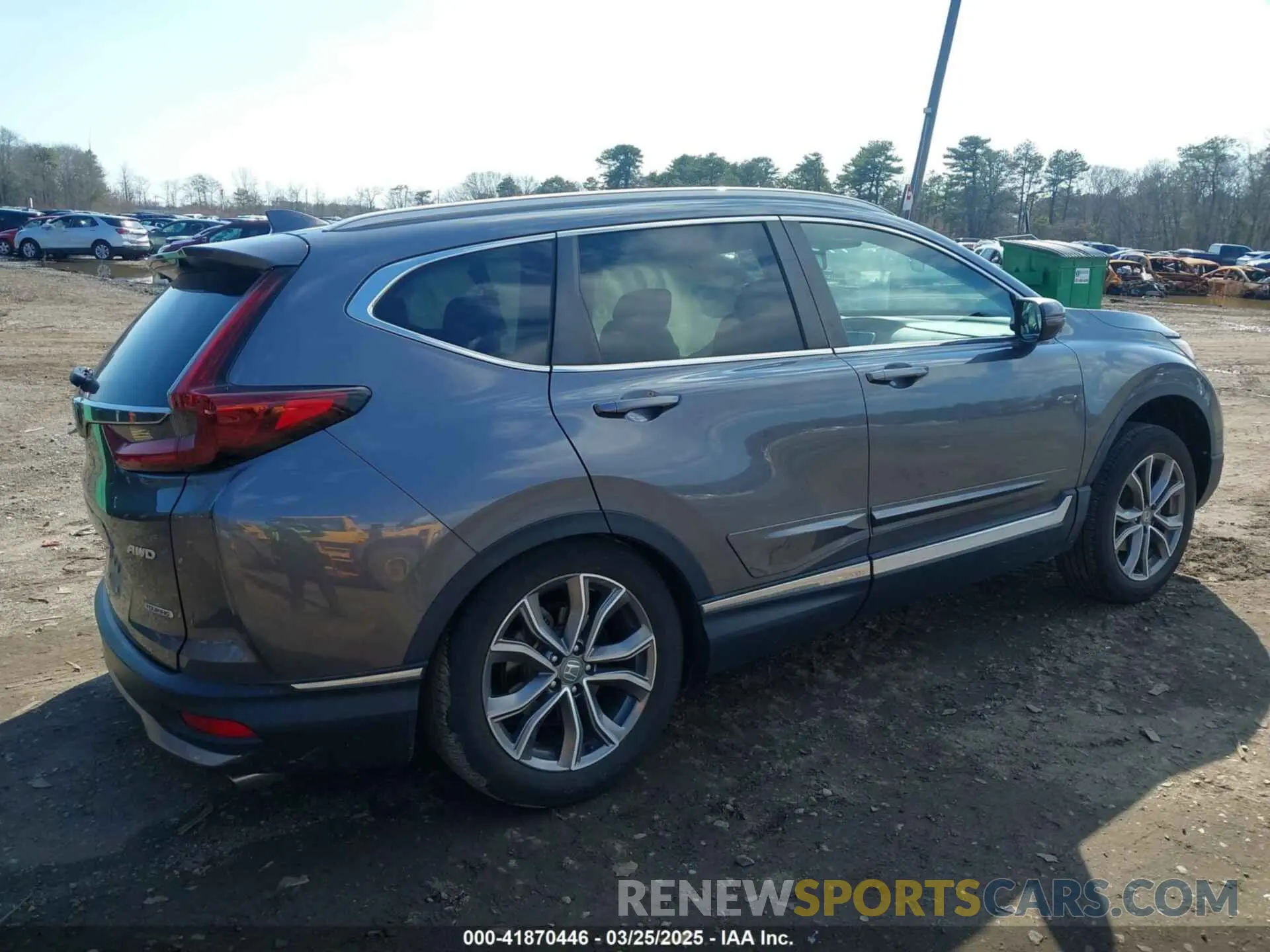 4 fotografías del automóvil dañado 2HKRW2H9XMH645901 HONDA CR-V 2021