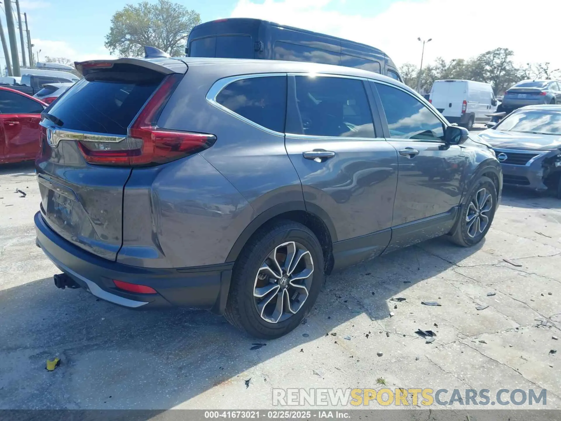 4 fotografías del automóvil dañado 5J6RW1H57MA006626 HONDA CR-V 2021