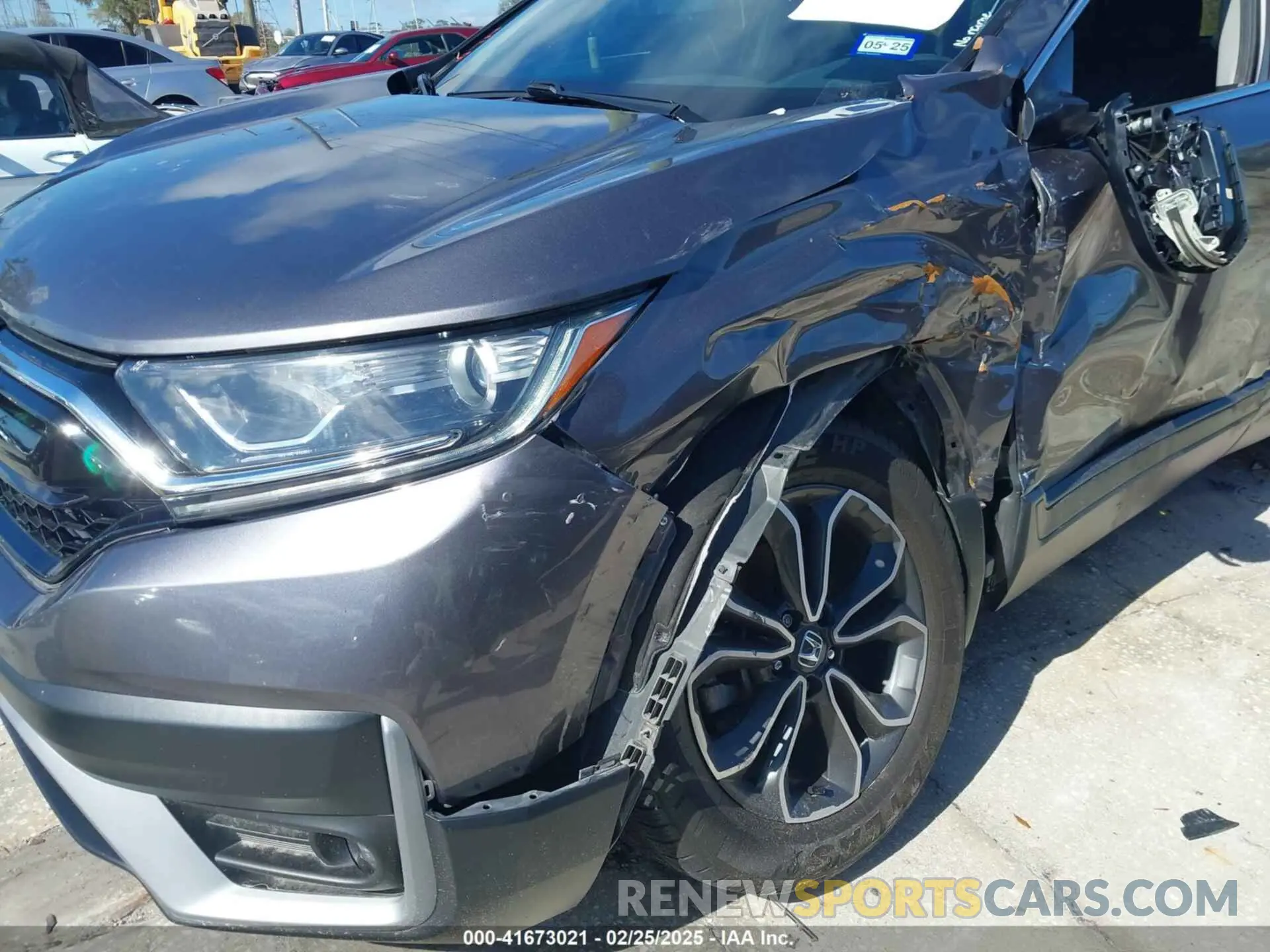 6 fotografías del automóvil dañado 5J6RW1H57MA006626 HONDA CR-V 2021