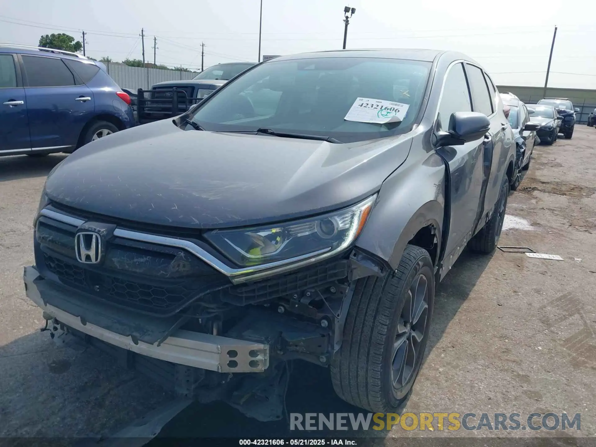 2 fotografías del automóvil dañado 5J6RW2H50MA007140 HONDA CR-V 2021