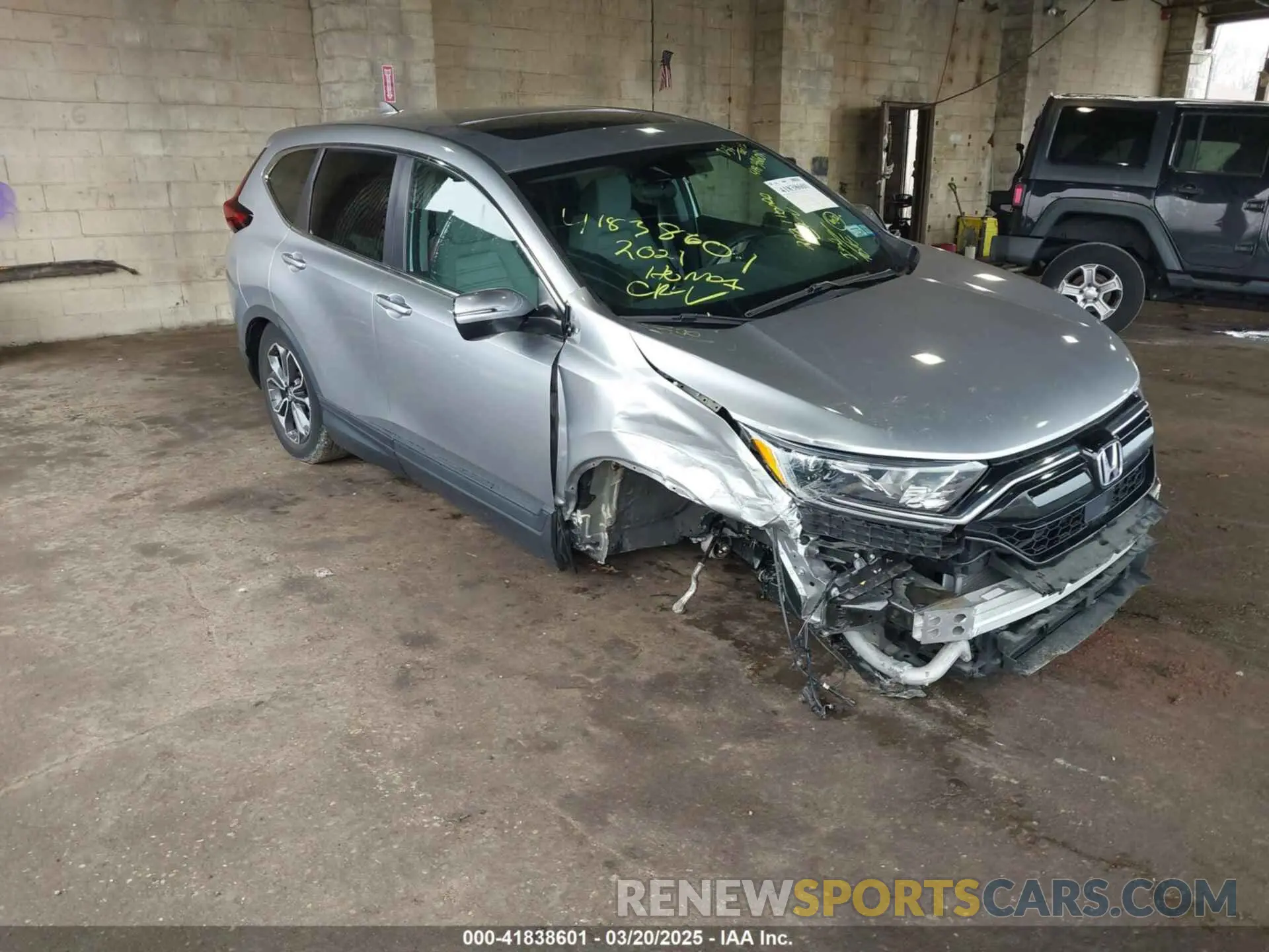 1 fotografías del automóvil dañado 5J6RW2H53ML002891 HONDA CR-V 2021