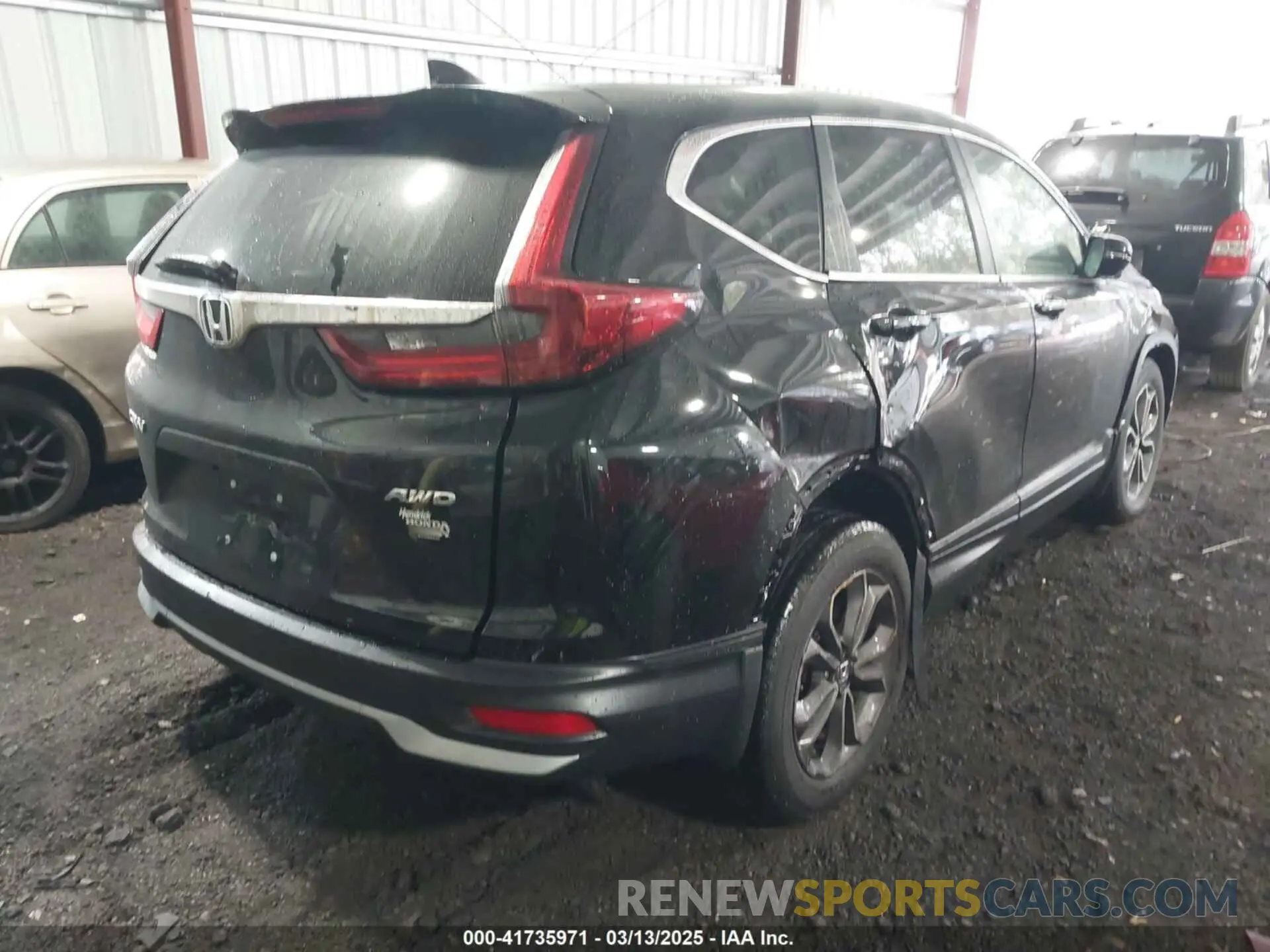 4 fotografías del automóvil dañado 5J6RW2H57MA012724 HONDA CR-V 2021