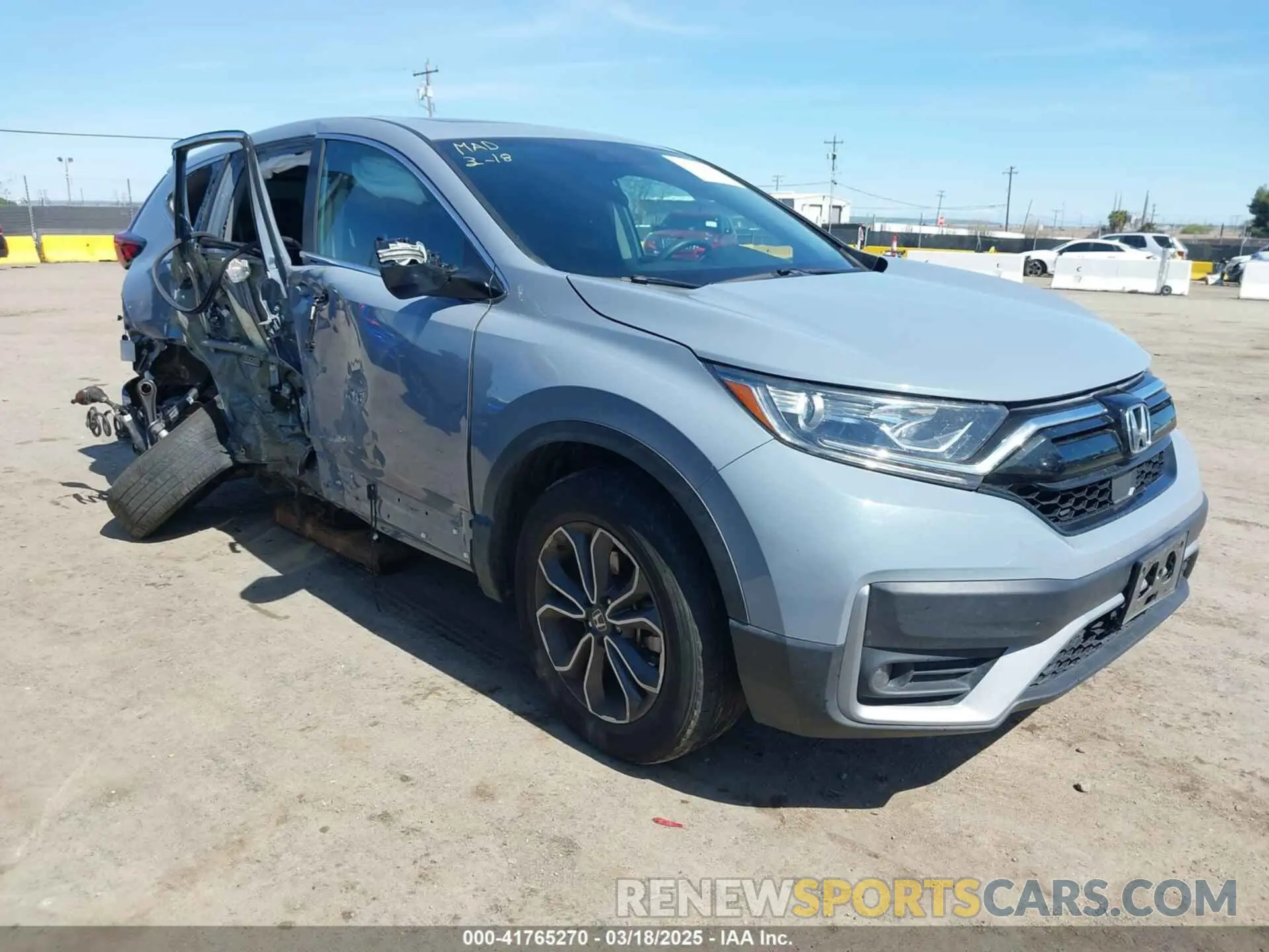 1 fotografías del automóvil dañado 5J6RW2H58ML012459 HONDA CR-V 2021