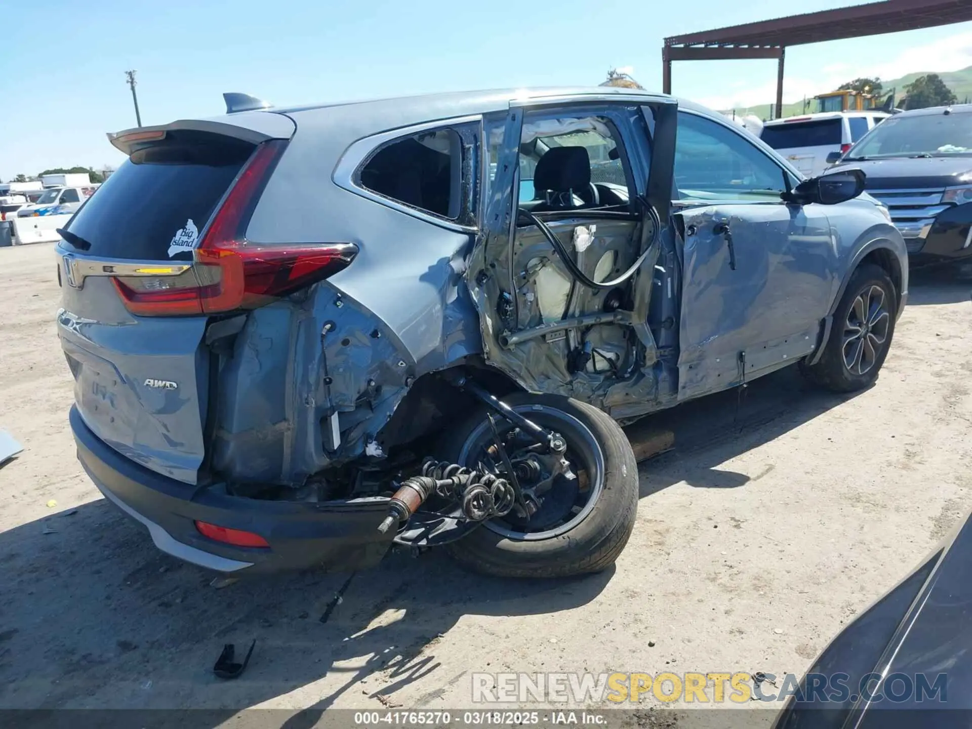 4 fotografías del automóvil dañado 5J6RW2H58ML012459 HONDA CR-V 2021
