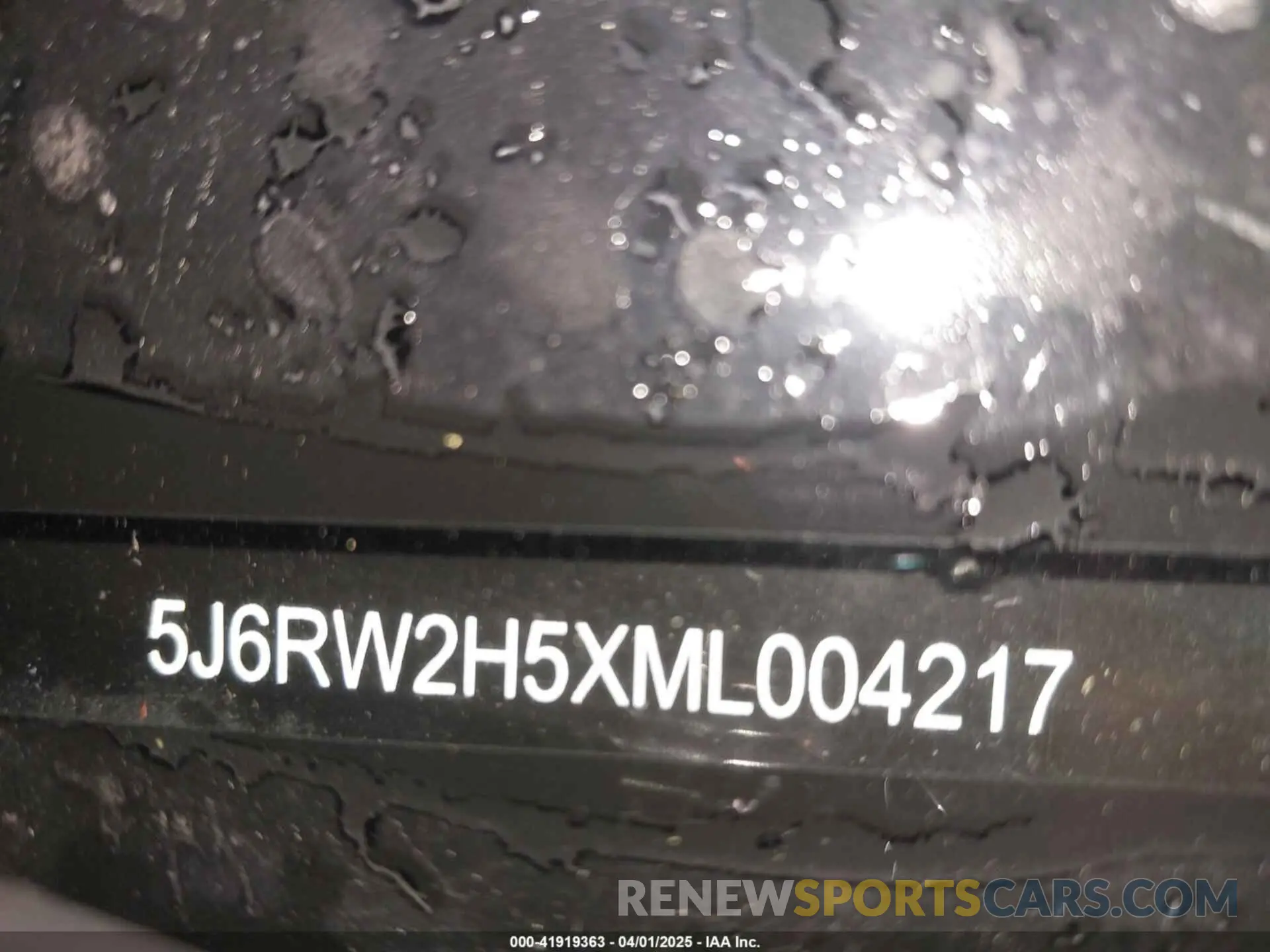 9 fotografías del automóvil dañado 5J6RW2H5XML004217 HONDA CR-V 2021
