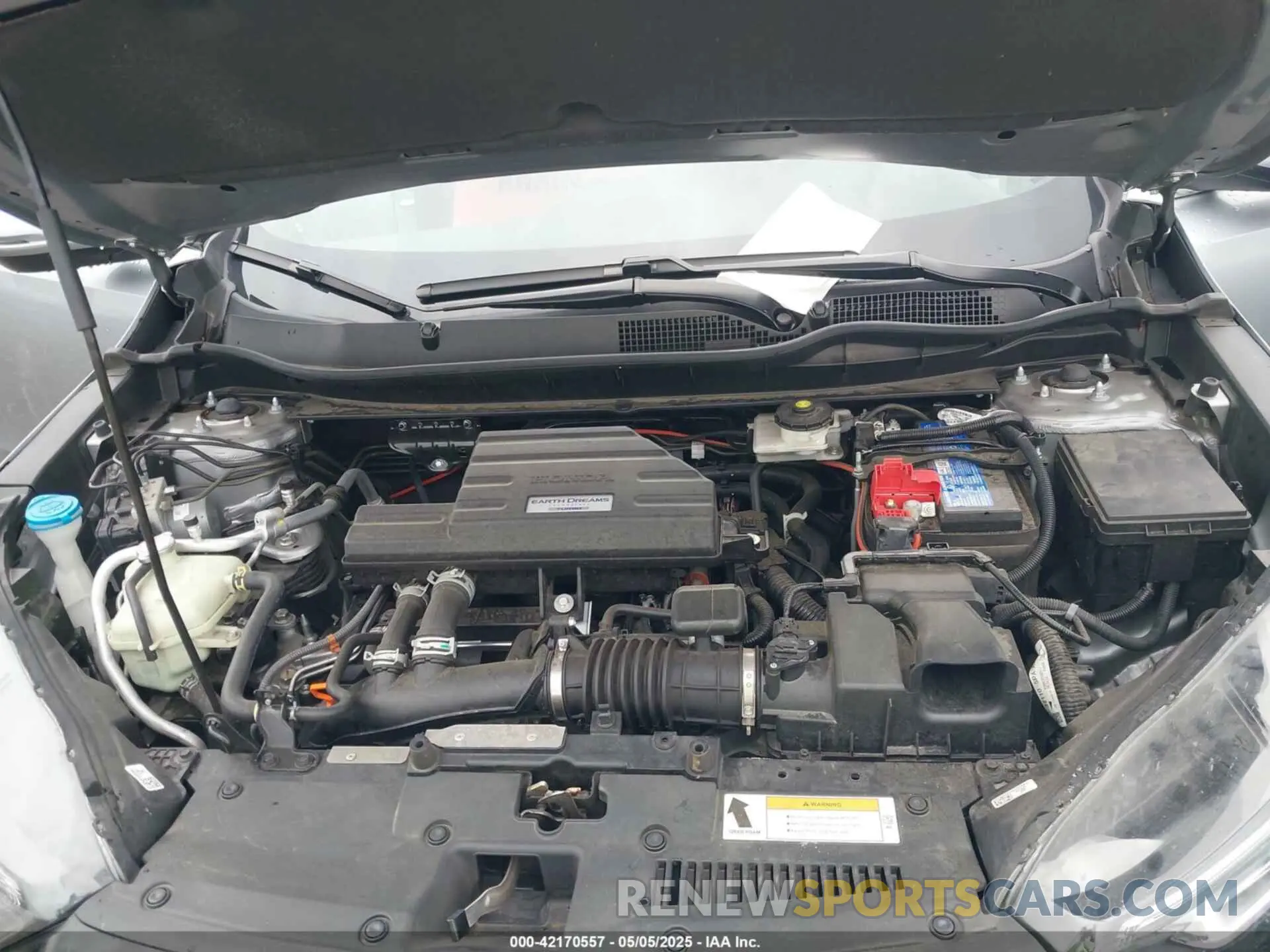 10 fotografías del automóvil dañado 5J6RW2H5XML007330 HONDA CR-V 2021