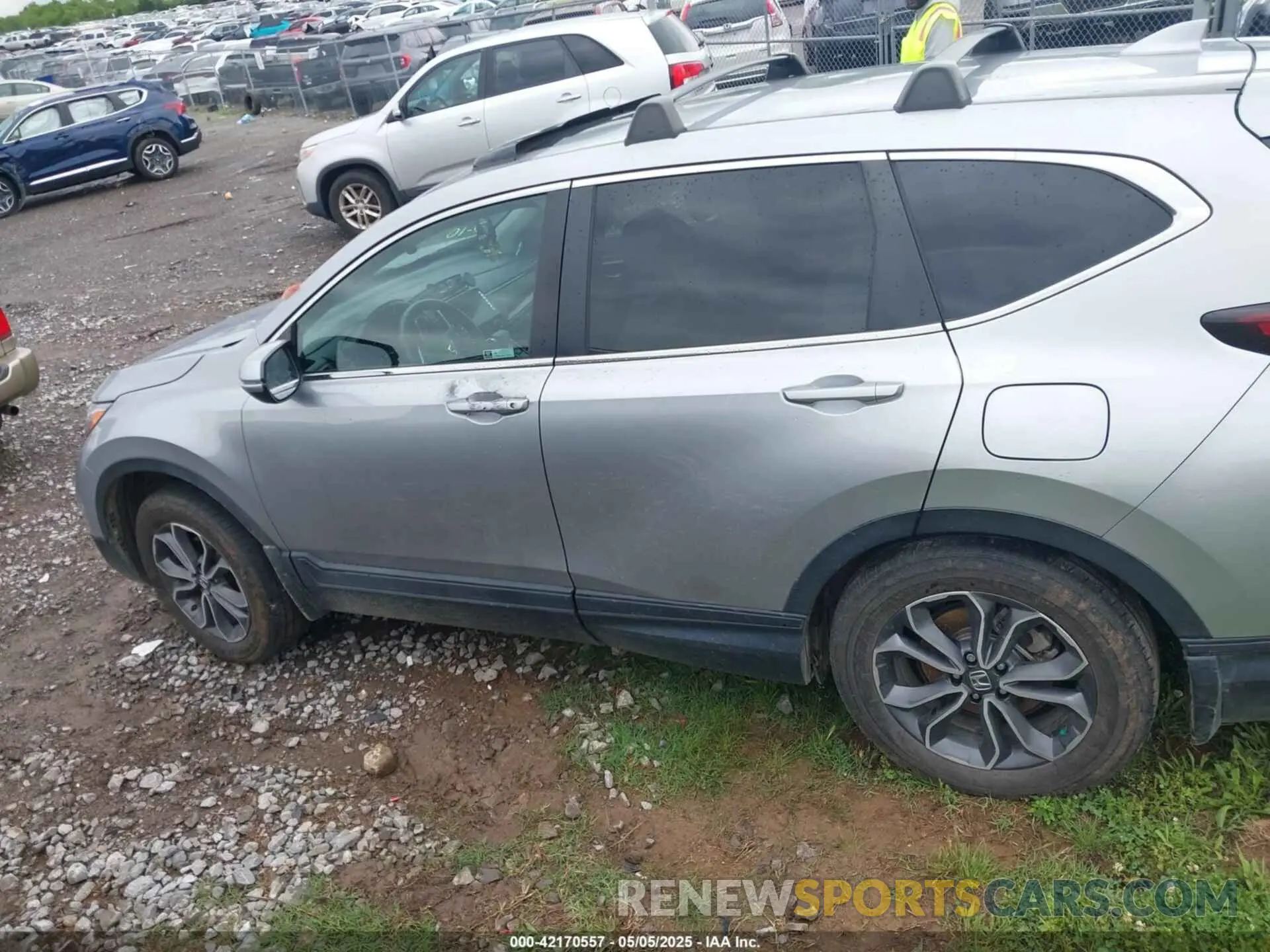13 fotografías del automóvil dañado 5J6RW2H5XML007330 HONDA CR-V 2021
