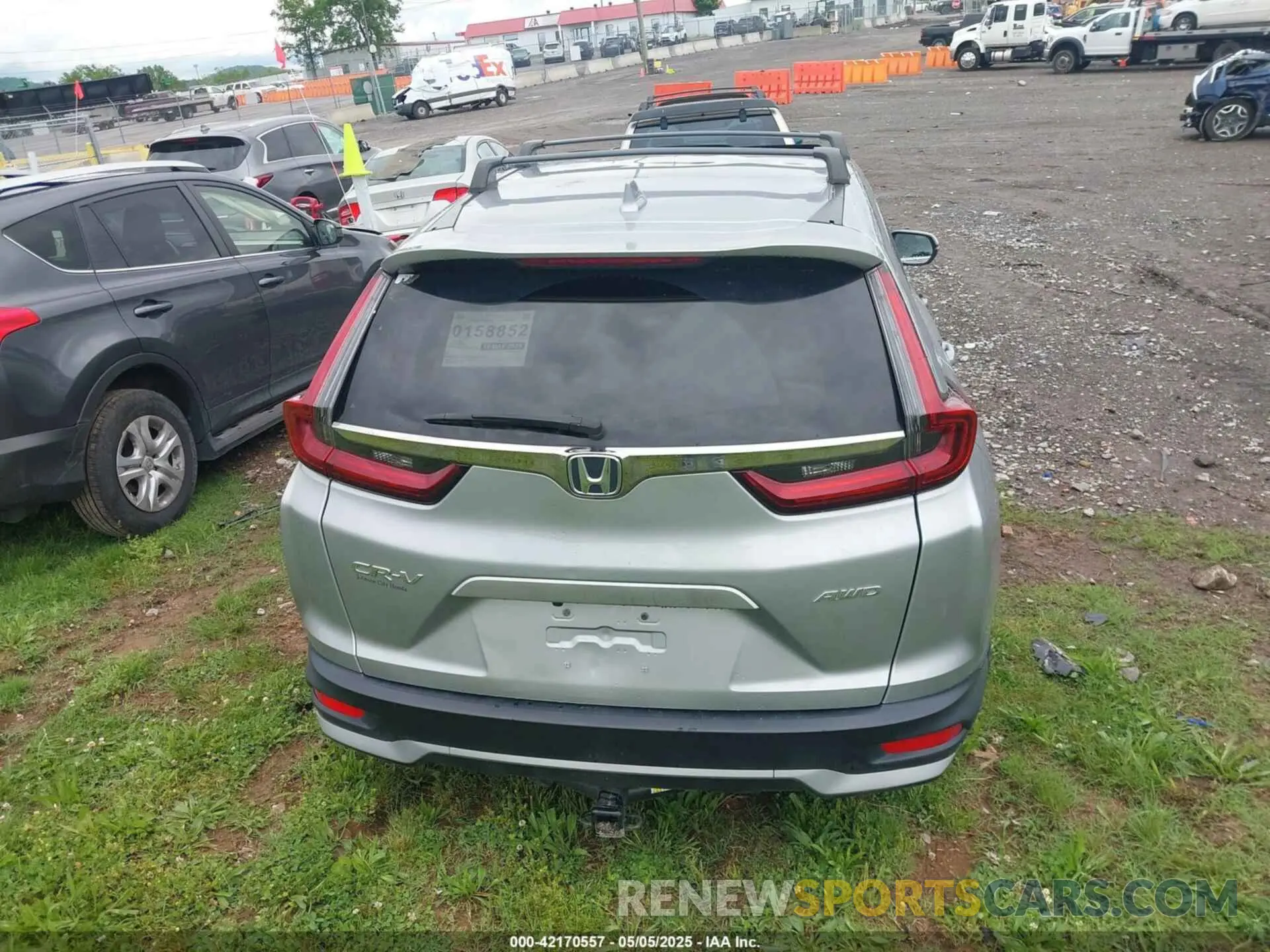 15 fotografías del automóvil dañado 5J6RW2H5XML007330 HONDA CR-V 2021
