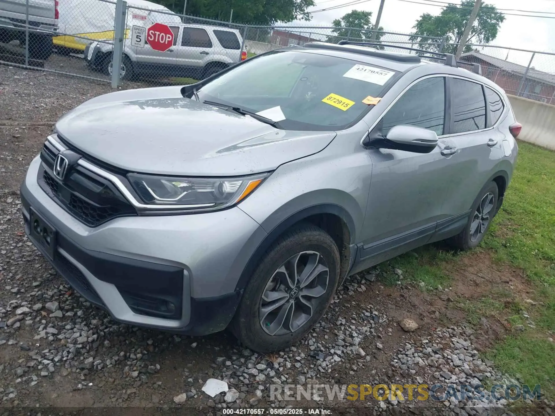 2 fotografías del automóvil dañado 5J6RW2H5XML007330 HONDA CR-V 2021