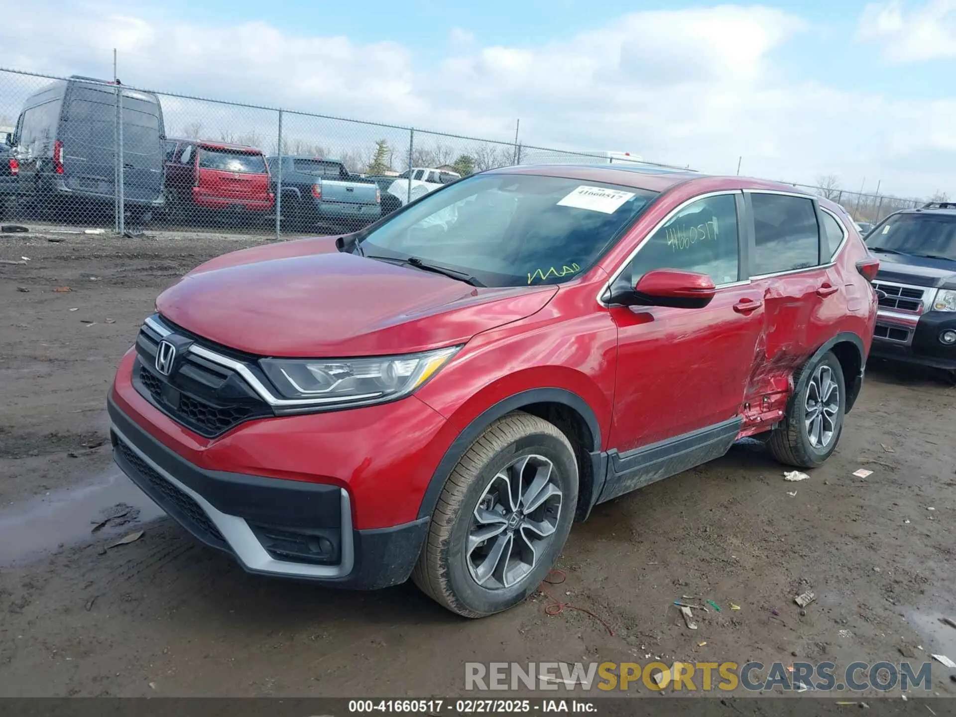 2 fotografías del automóvil dañado 5J6RW2H82ML010040 HONDA CR-V 2021