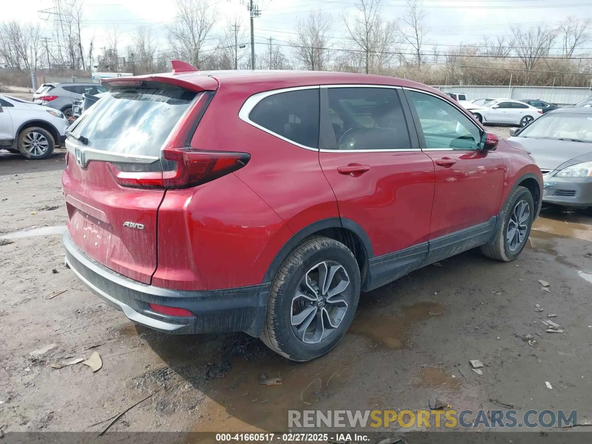 4 fotografías del automóvil dañado 5J6RW2H82ML010040 HONDA CR-V 2021