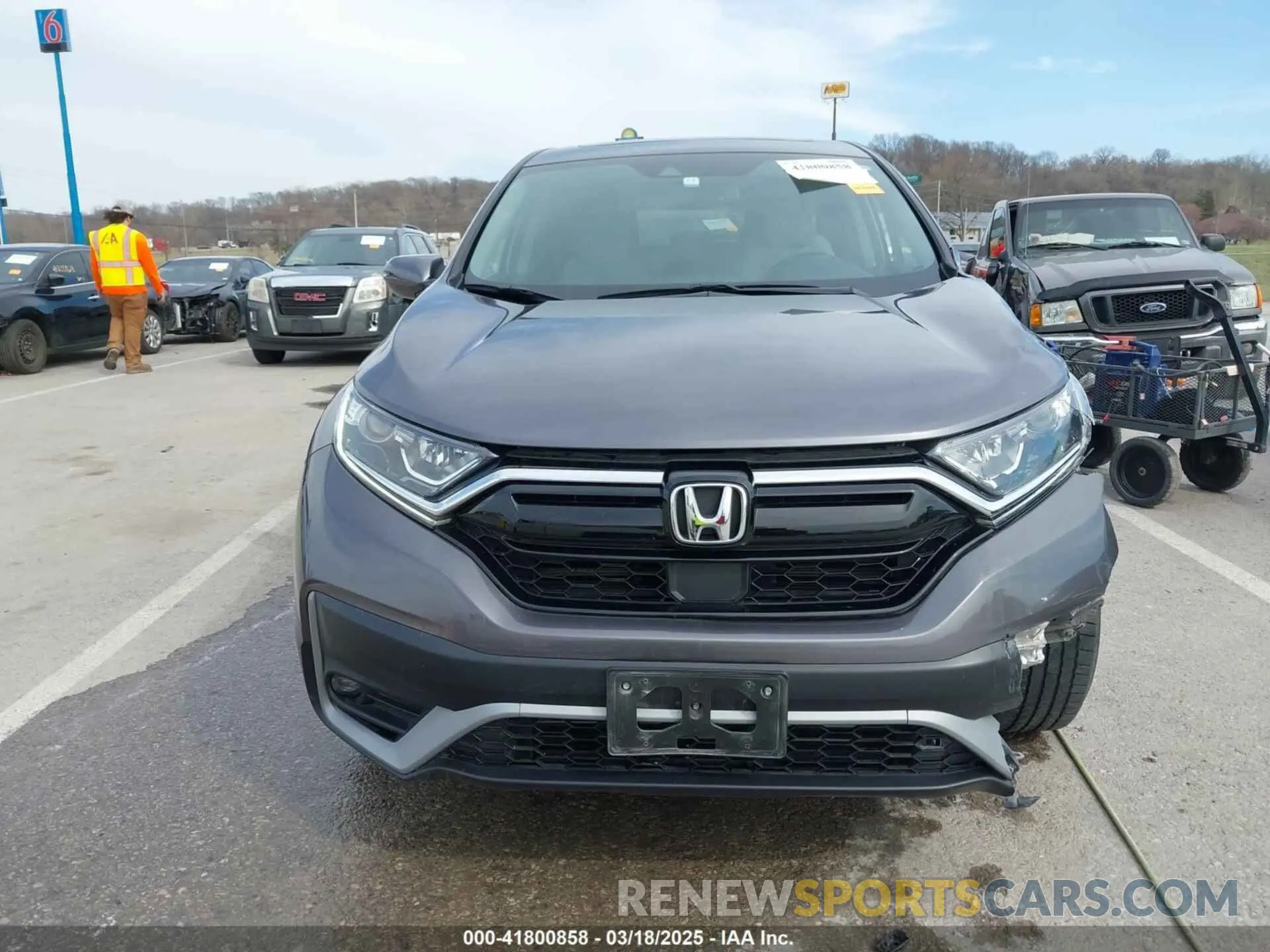 12 fotografías del automóvil dañado 5J6RW2H8XML008410 HONDA CR-V 2021