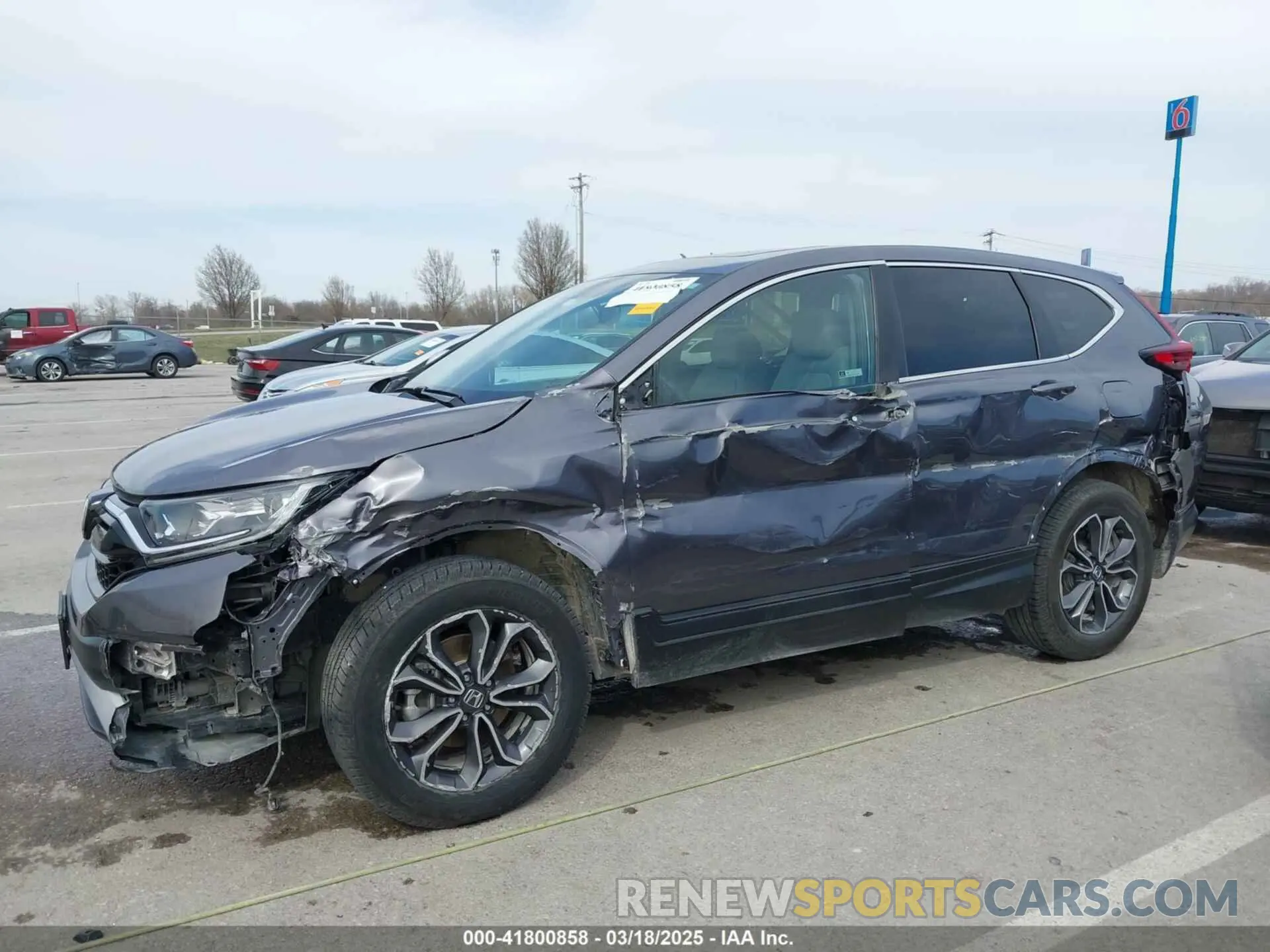 6 fotografías del automóvil dañado 5J6RW2H8XML008410 HONDA CR-V 2021