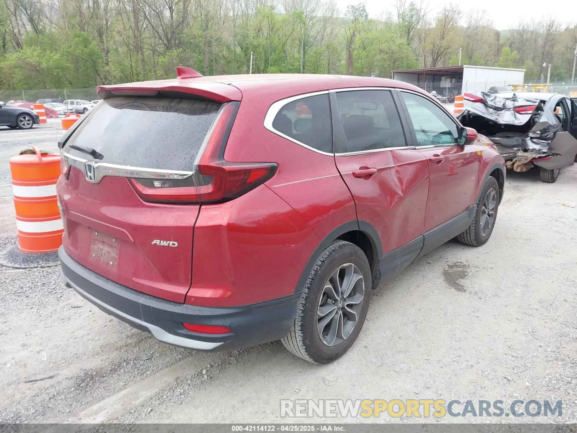 4 fotografías del automóvil dañado 5J6RW2H8XML022453 HONDA CR-V 2021