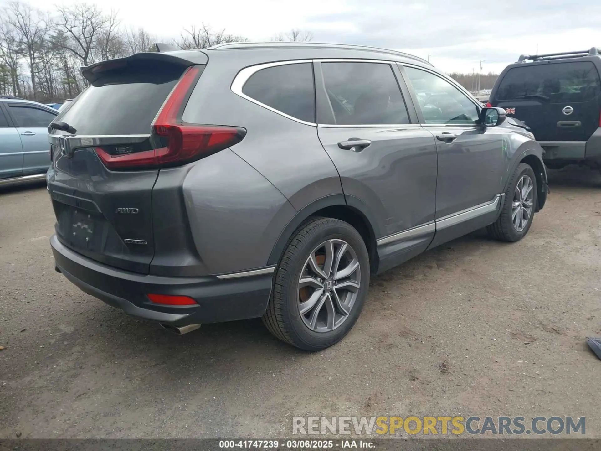 4 fotografías del automóvil dañado 5J6RW2H91ML019241 HONDA CR-V 2021